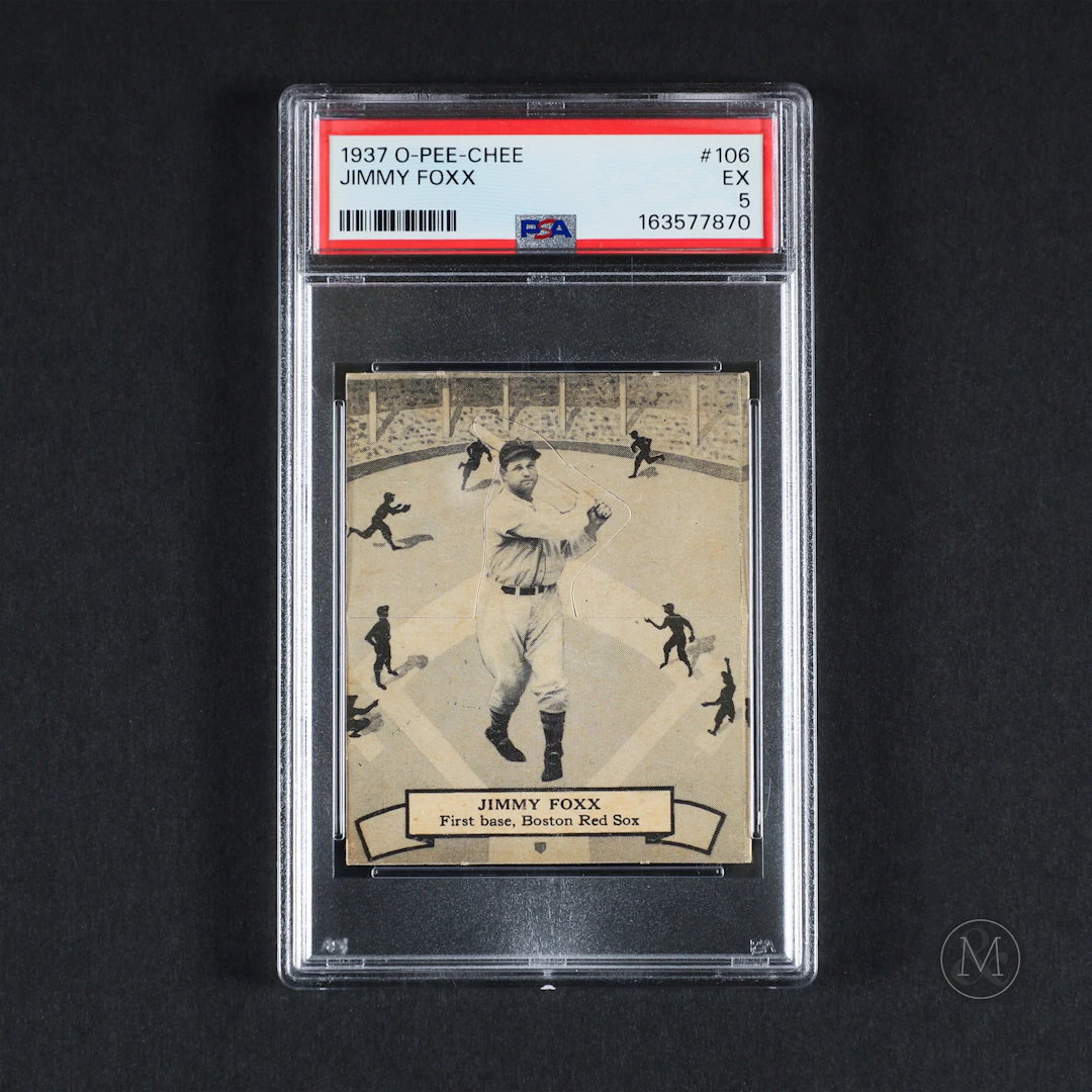 1937 O-Pee-Chee #106 Jimmy Foxx (PSA 5 EX)