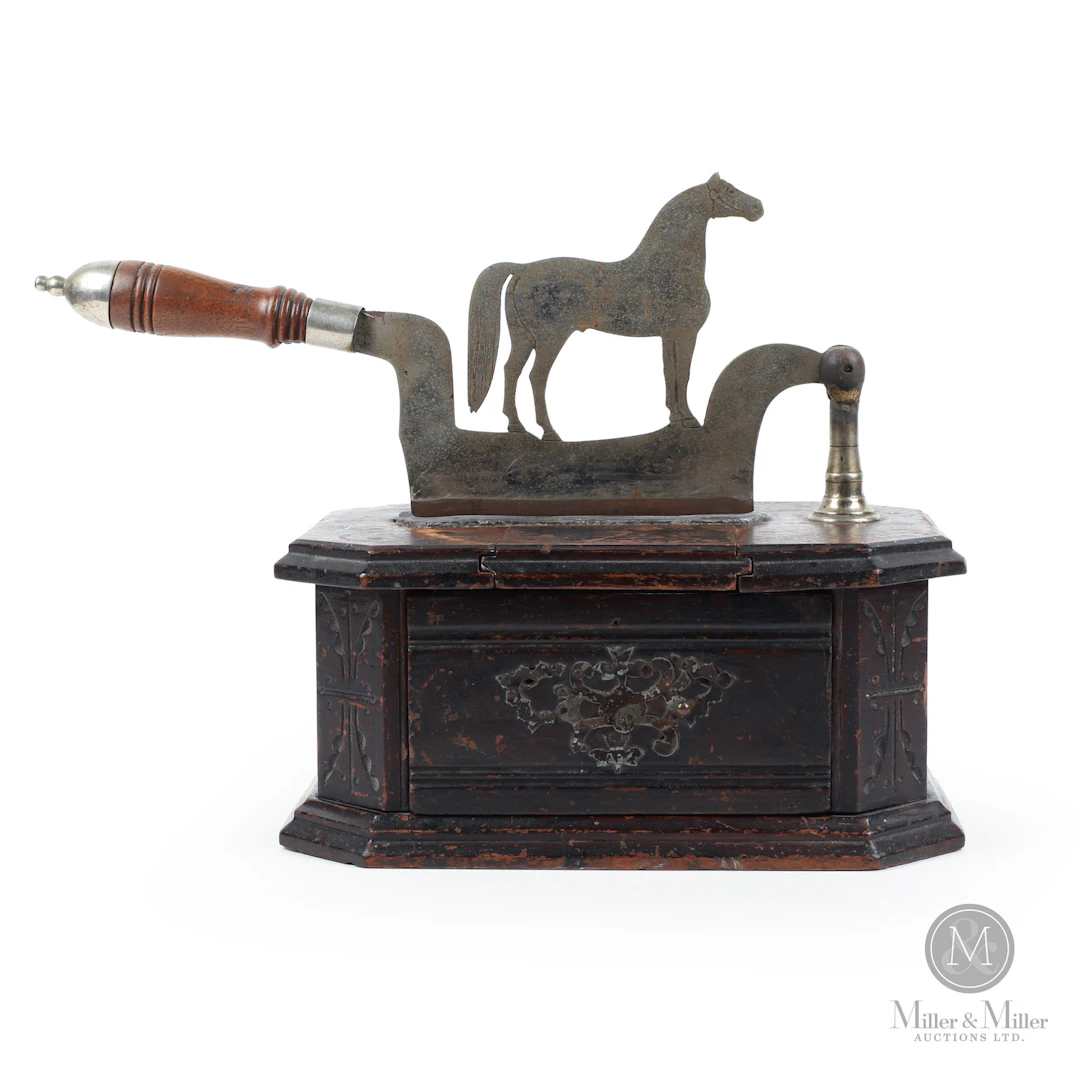 Horse Tobacco Chopper with Drawer