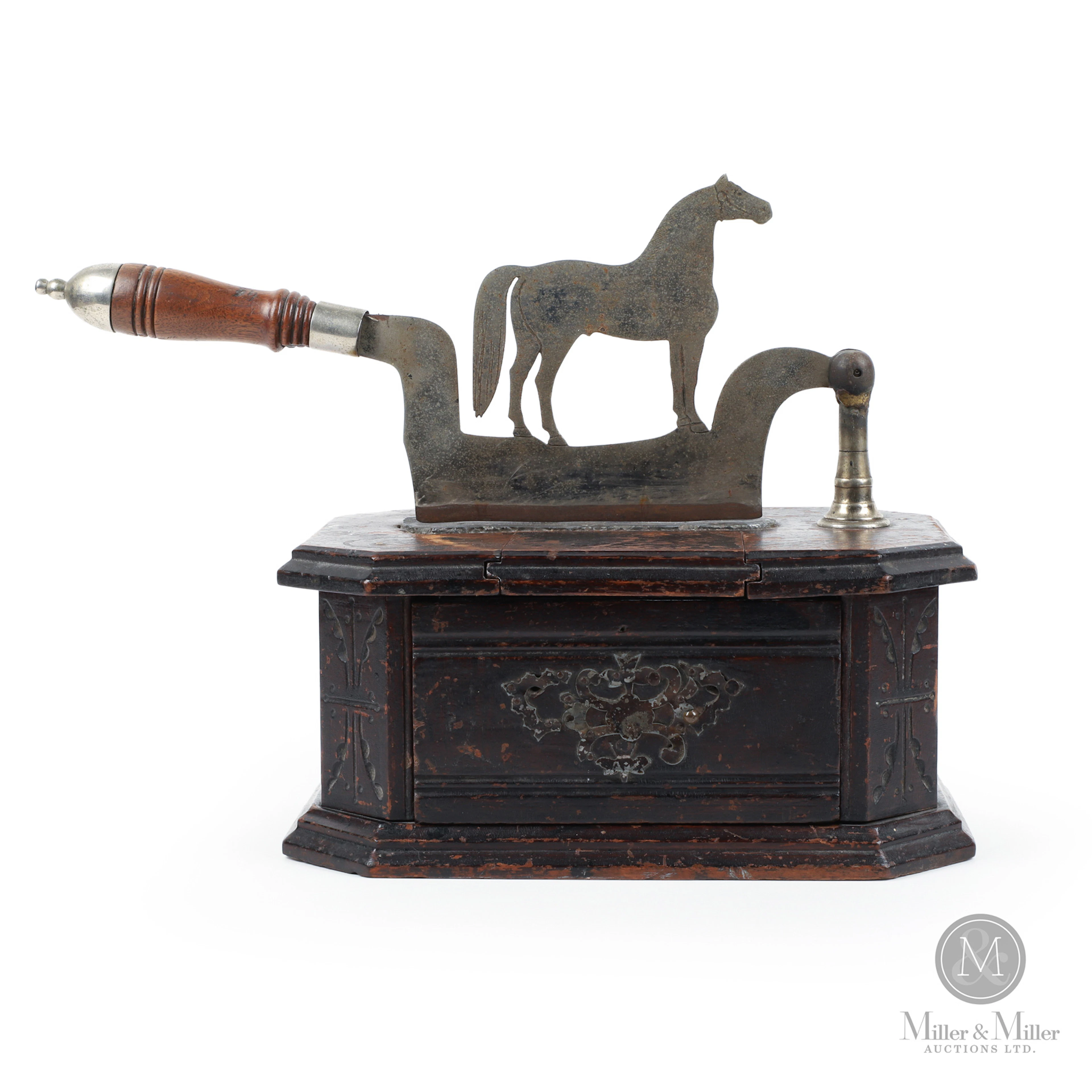 Horse Tobacco Chopper with Drawer