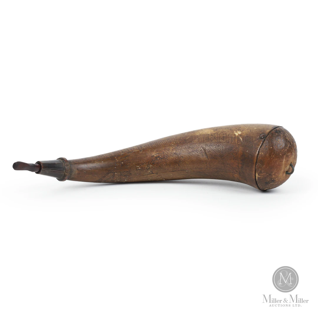 Newfoundland Scrimshaw Powder Horn