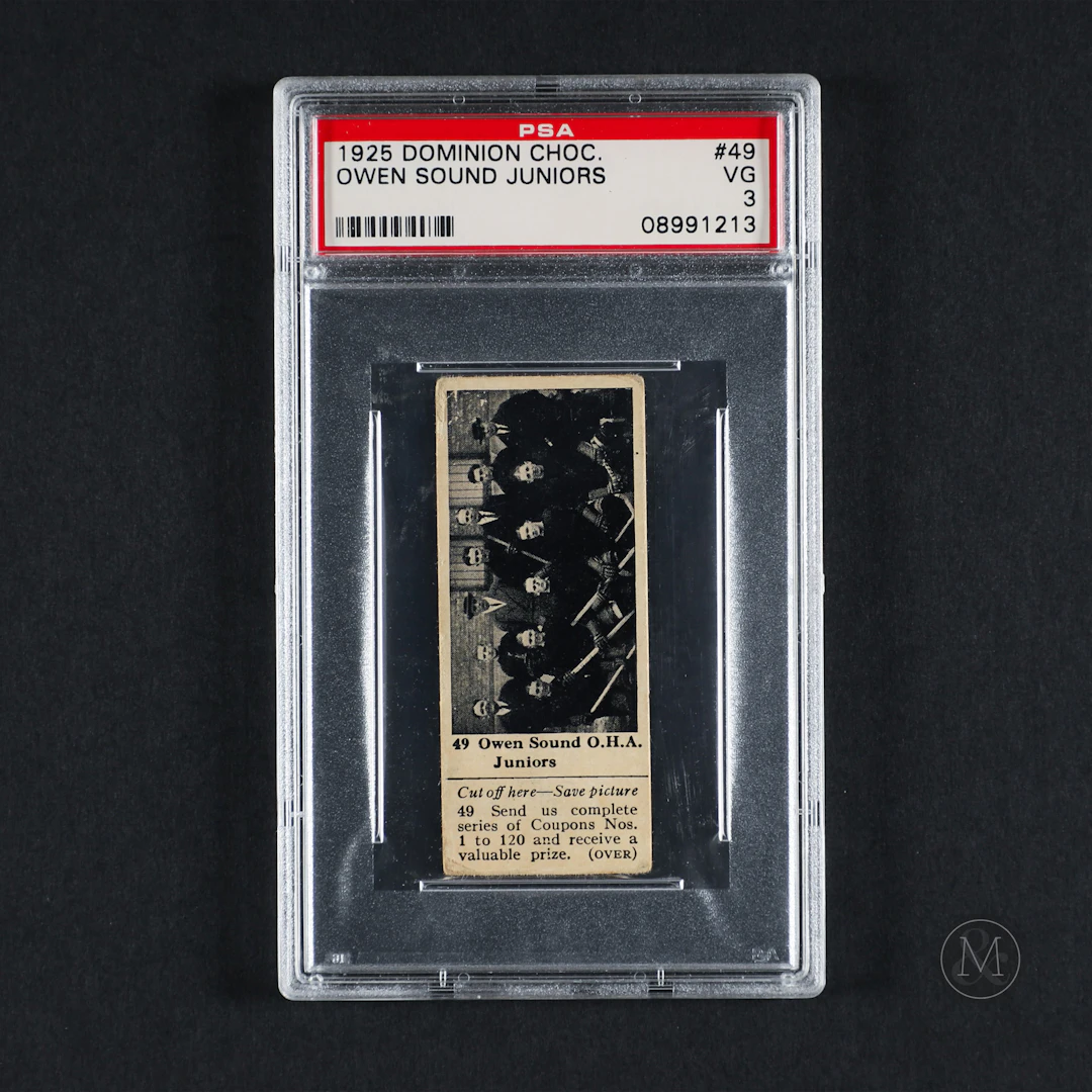 1925 Dominion Choc. Owen Sound Juniors (PSA 3 VG)