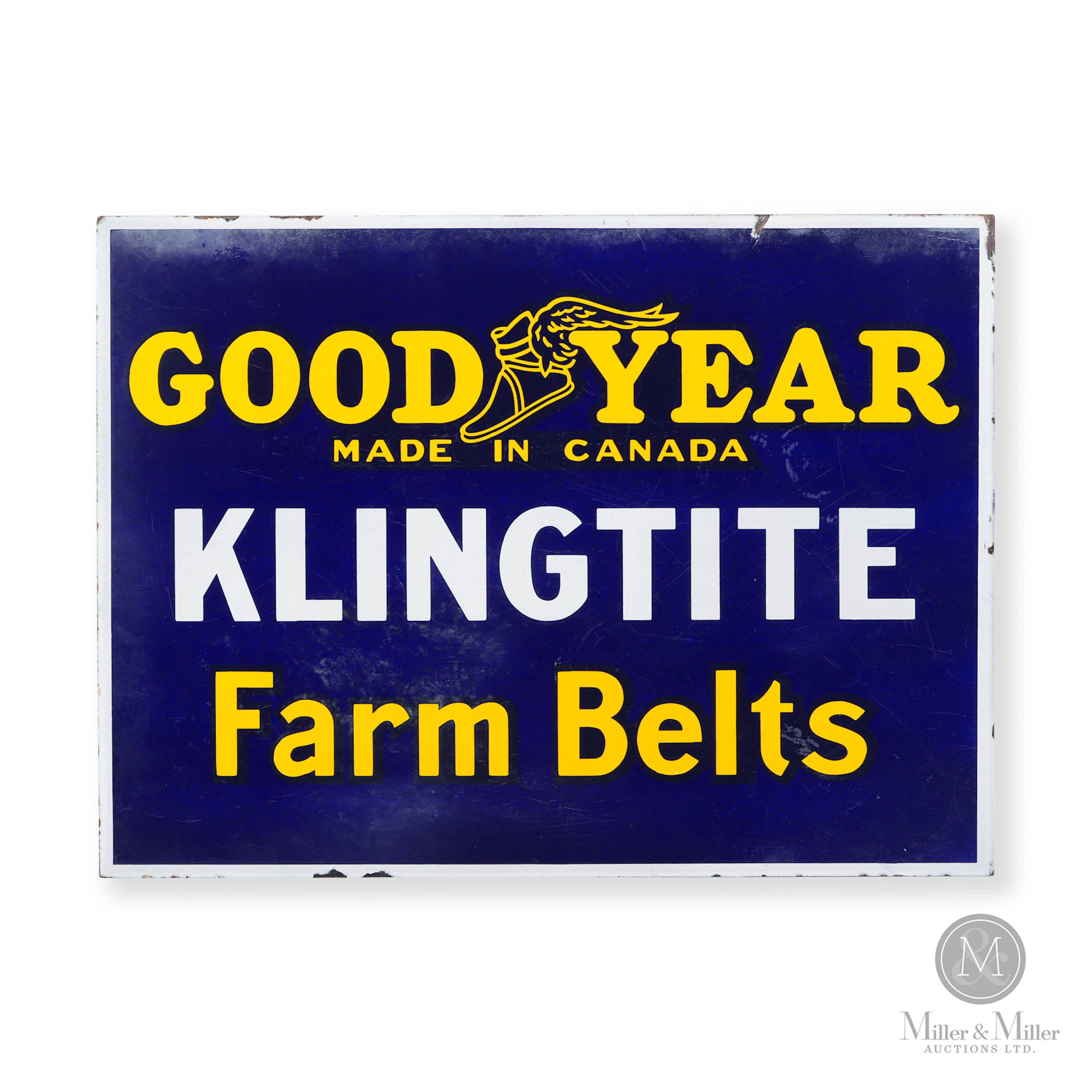 Goodyear Klingtite Farm Belt Flange Sign