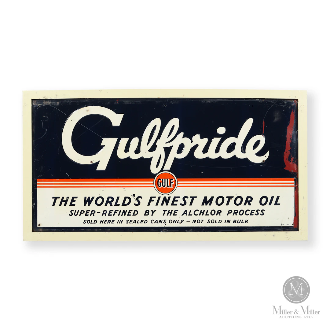 Gulfpride Motor Oil Sign