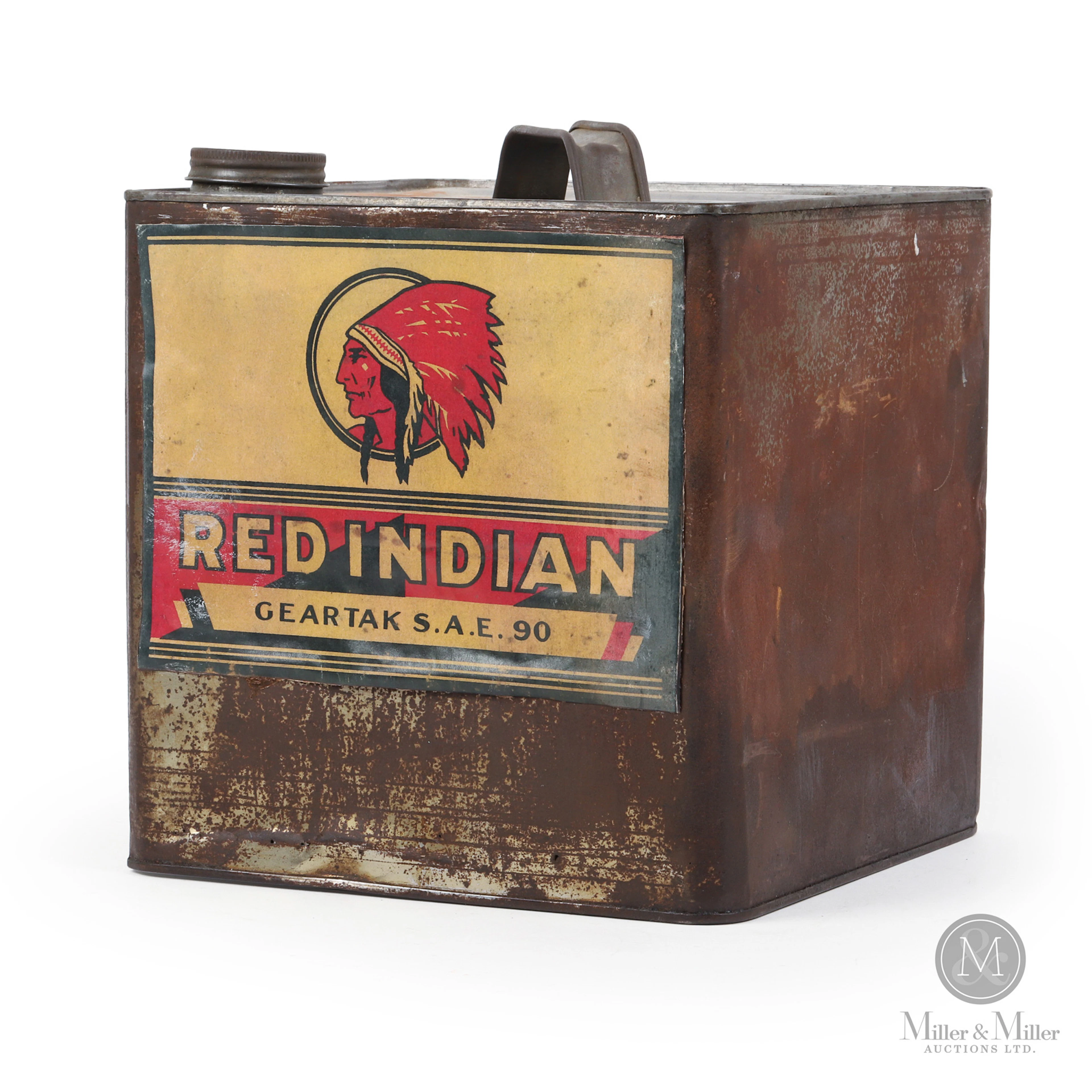 Red Indian Geartak 3 Gallon Grease Tin