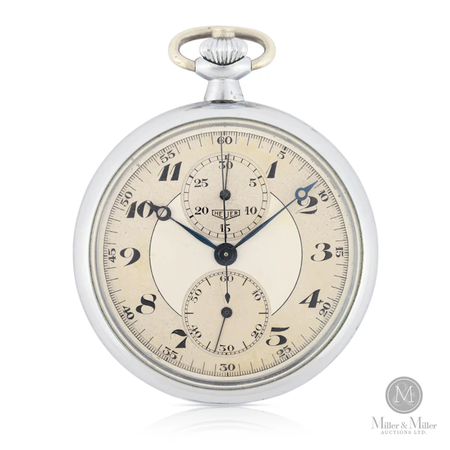 Heuer Chronograph Pocket Watch