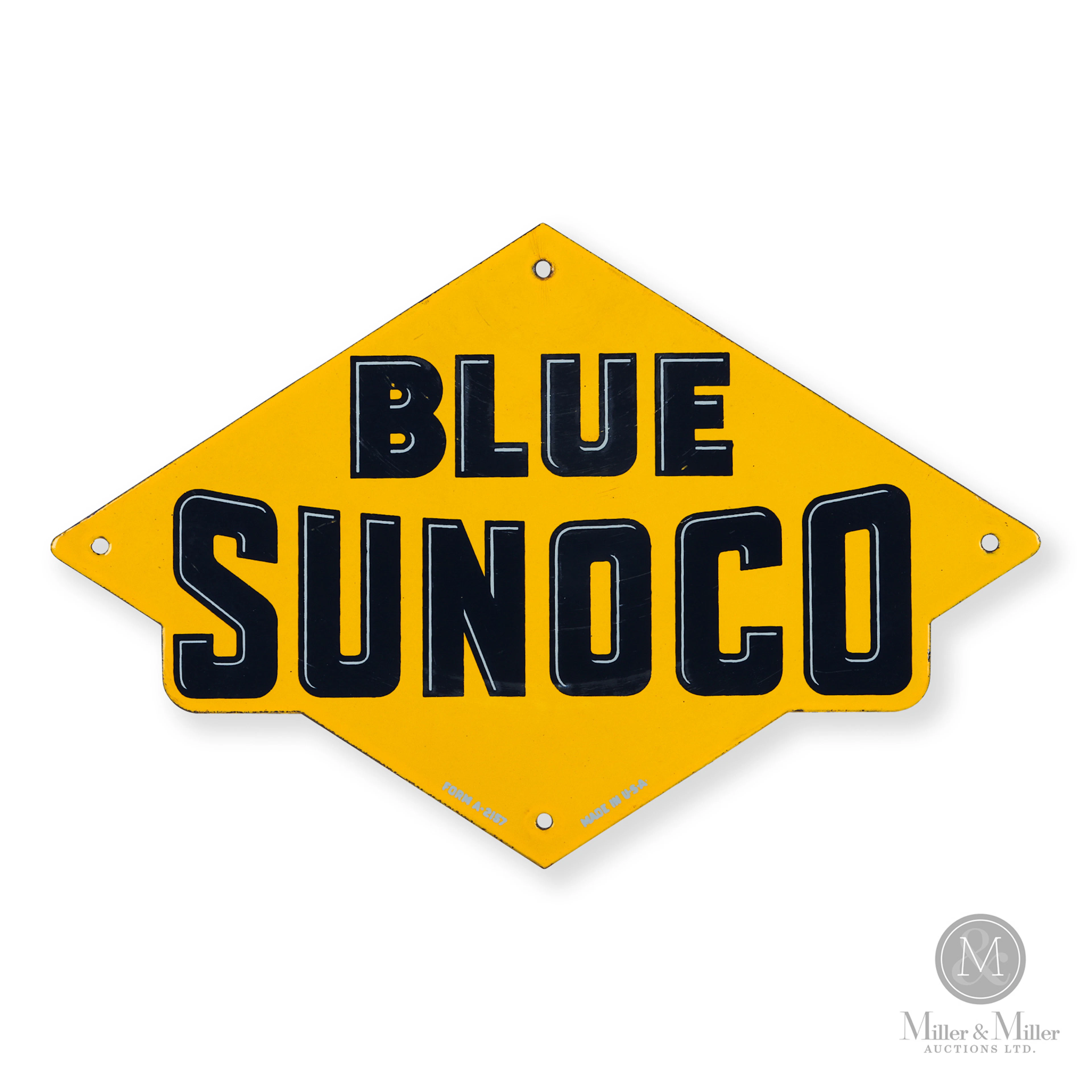 Blue Sunoco Pump Sign