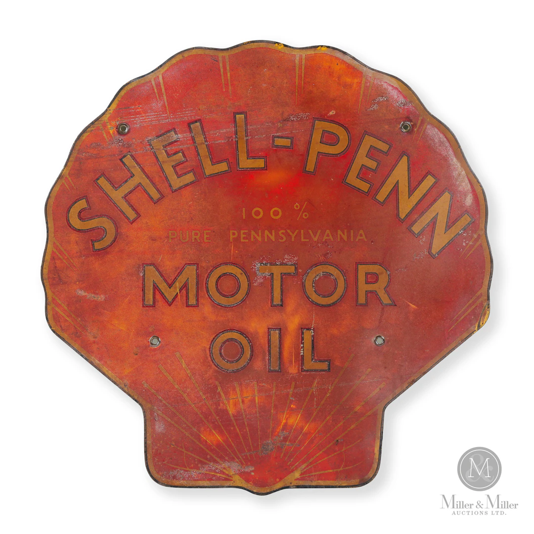 Shell-Penn Motor Oil Sign