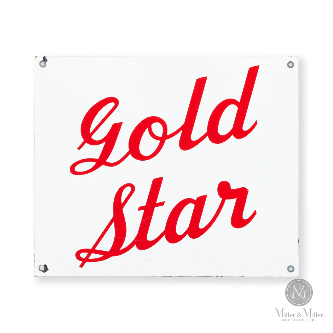 North Star Gold Star Pump Sign