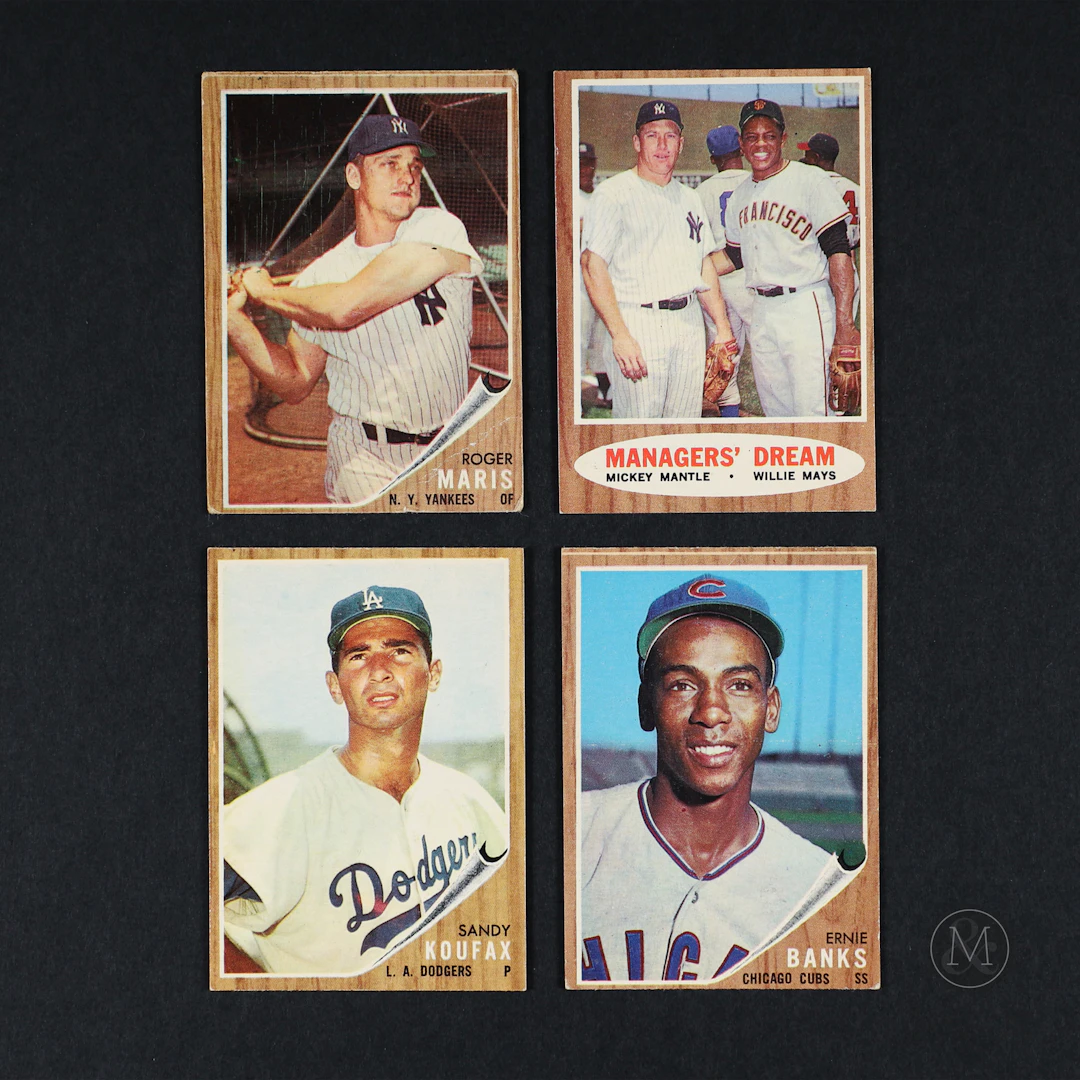 1962 Topps Baseball Hall of Fame Group (4)