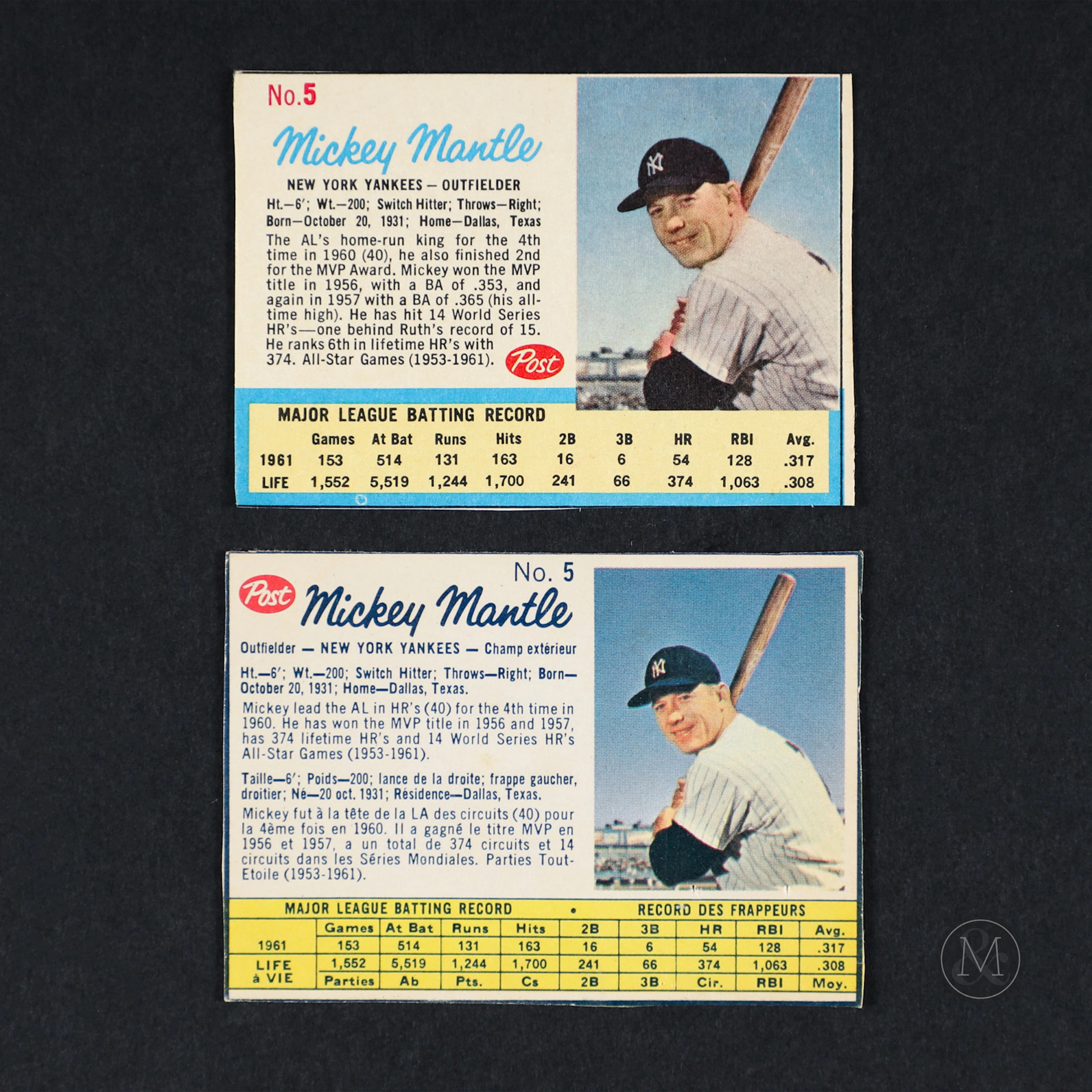 1962 Post Cereal Mickey Mantle (2)