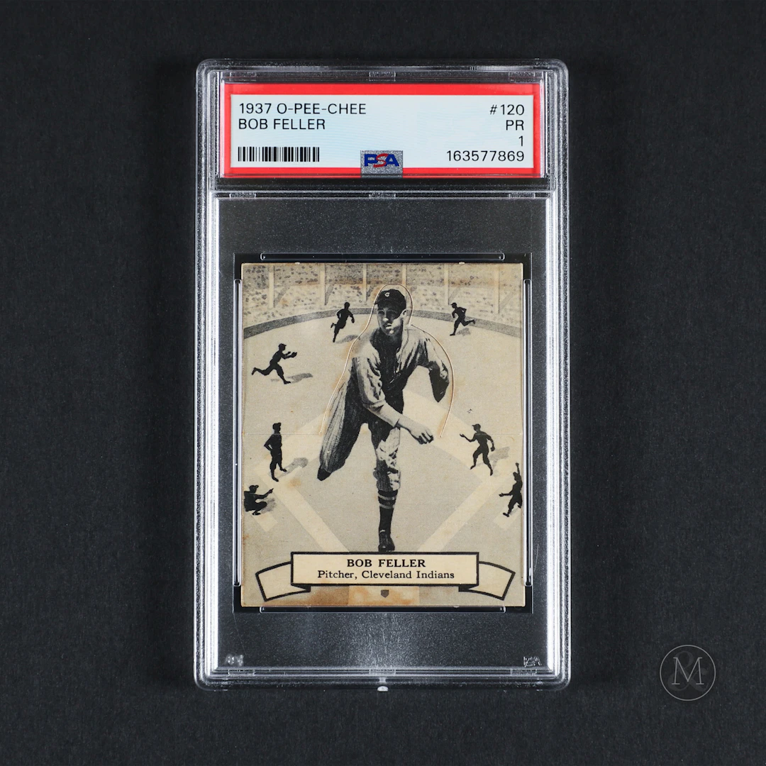 1937 O-Pee-Chee #120 Bob Feller Rookie (PSA 1 PR)