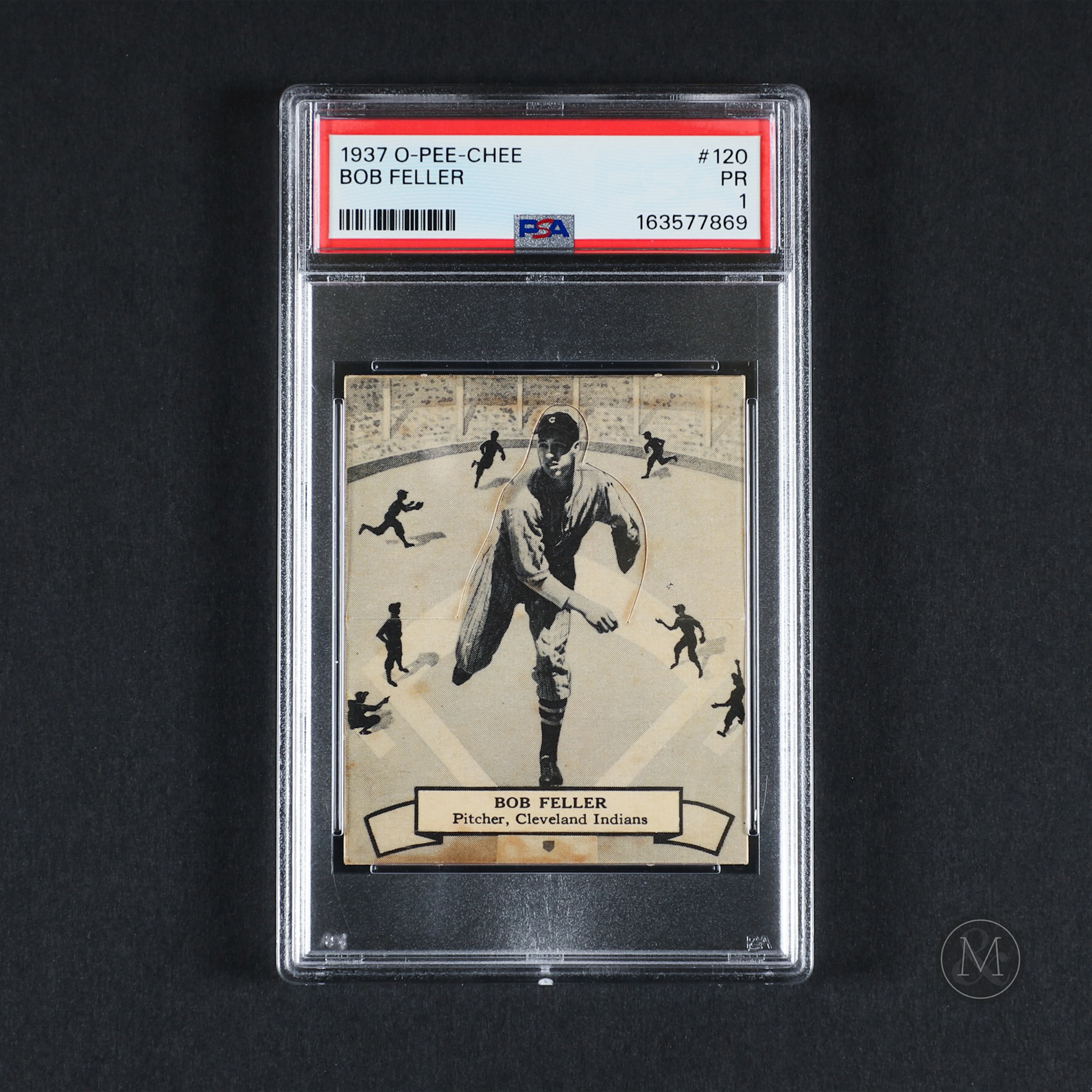 1937 O-Pee-Chee #120 Bob Feller Rookie (PSA 1 PR)