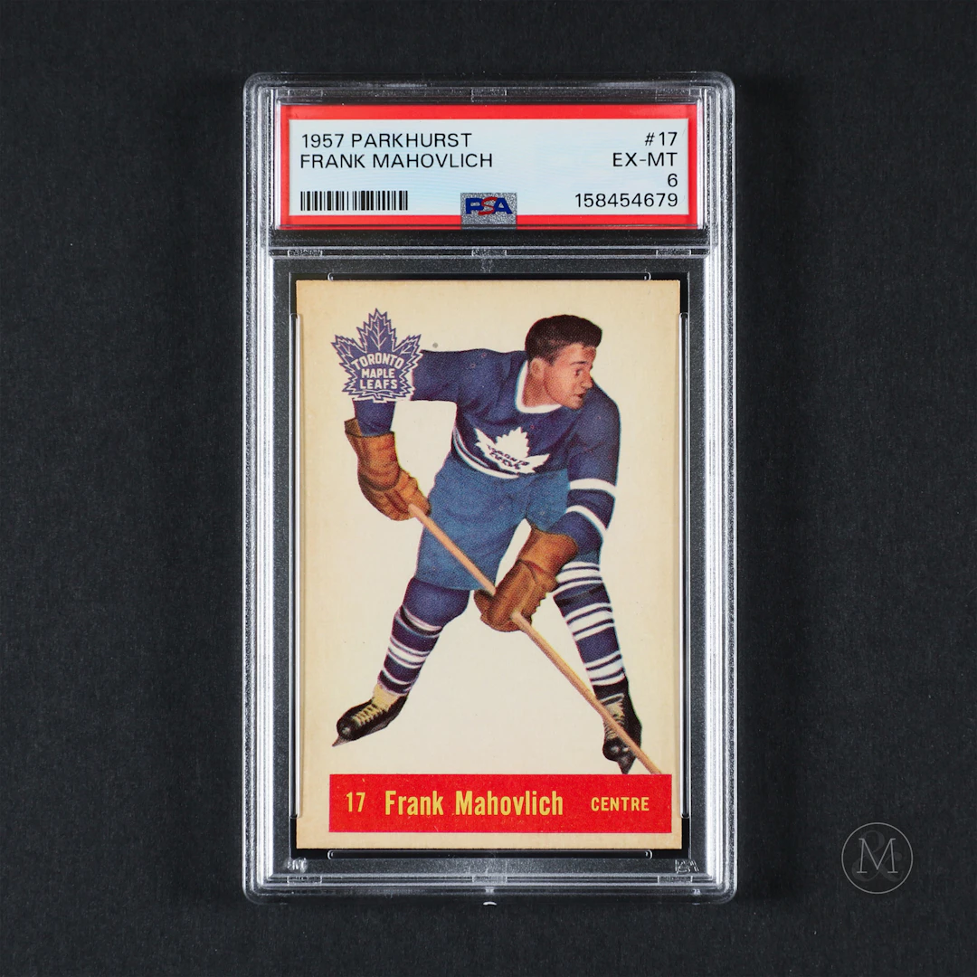 1957 Parkhurst #17 Frank Mahovlich (PSA 6 EX-MT)