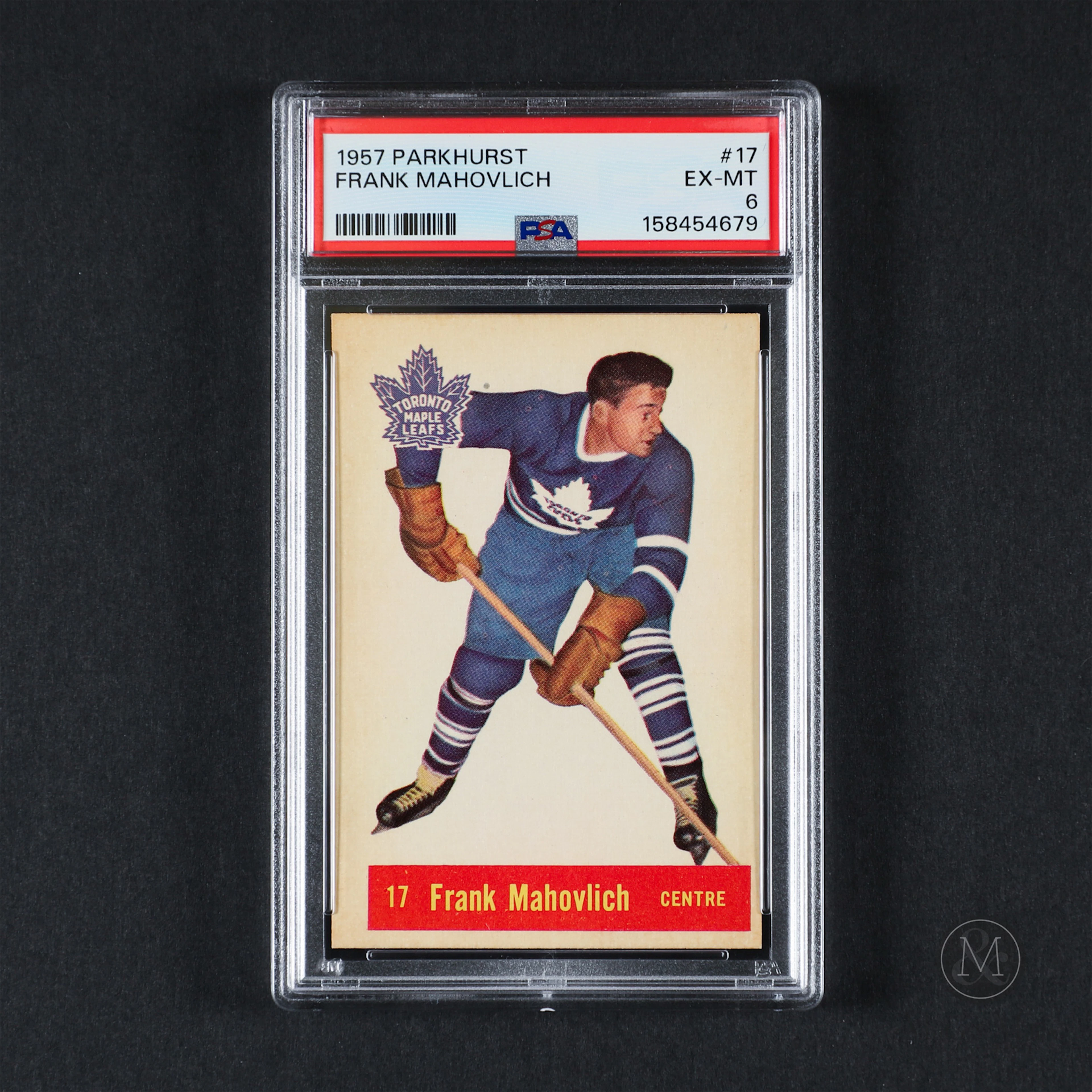 1957 Parkhurst #17 Frank Mahovlich (PSA 6 EX-MT)