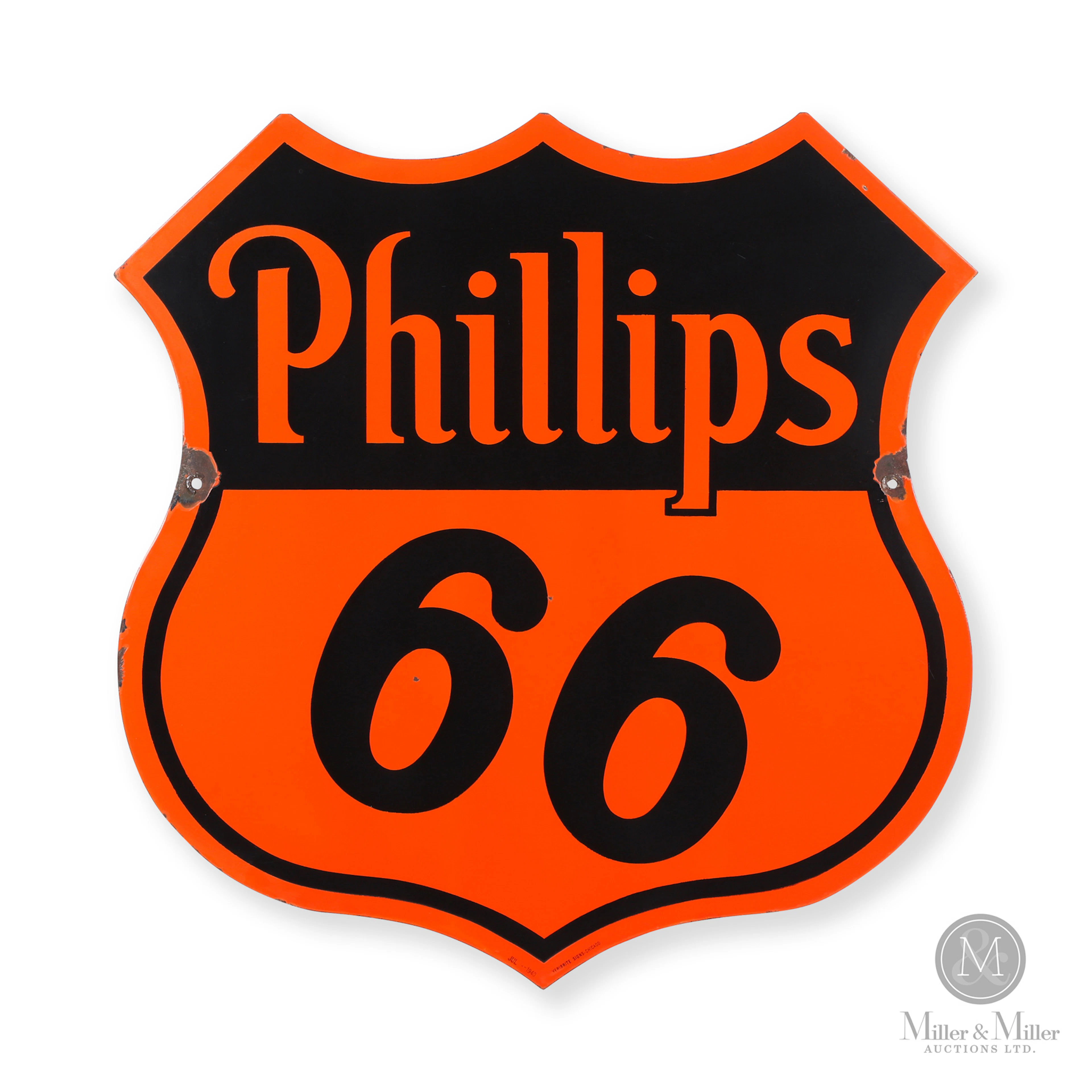 Phillips 66 HIGHWAY SHIELD Service Station Sign