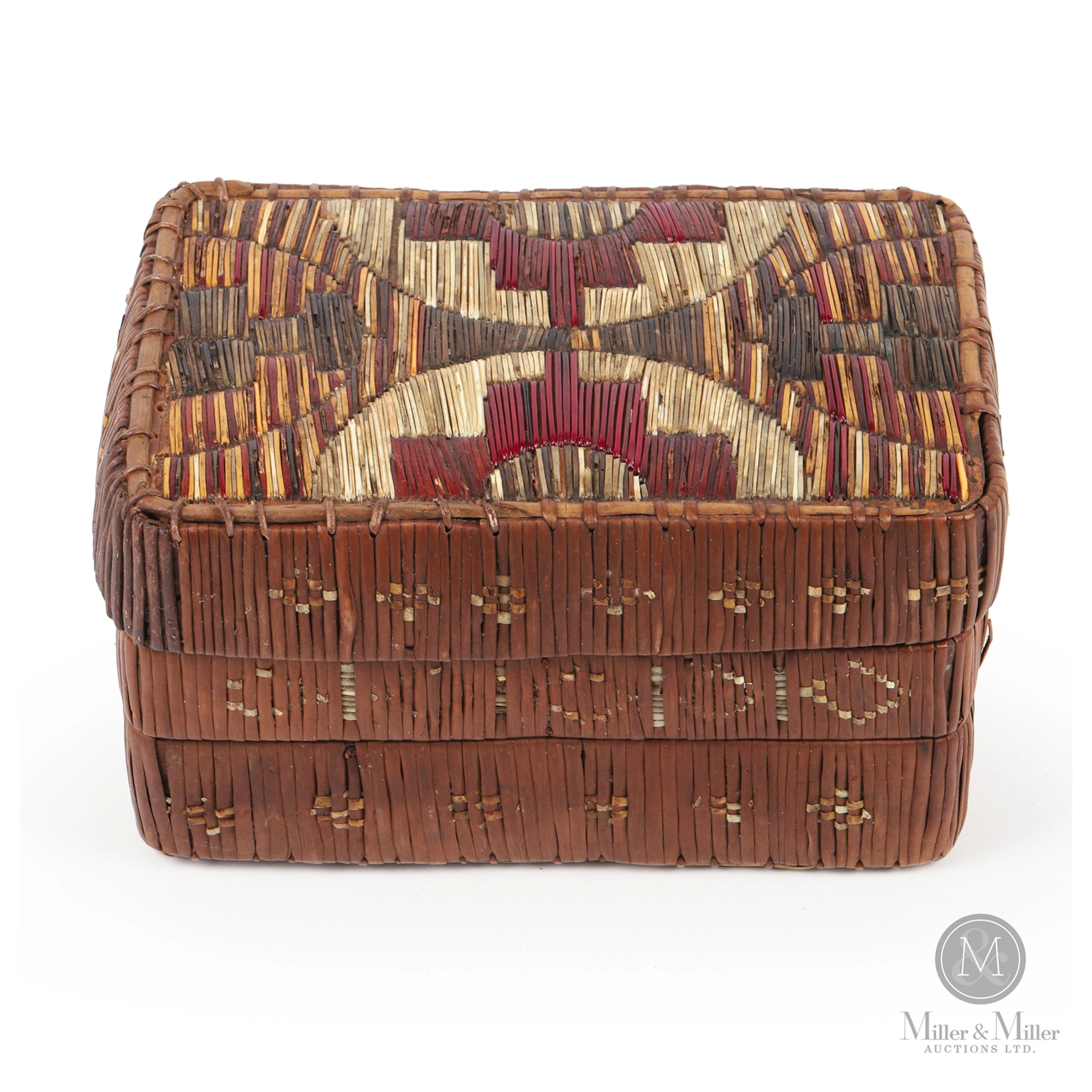 Quill Box With Red Step Motif
