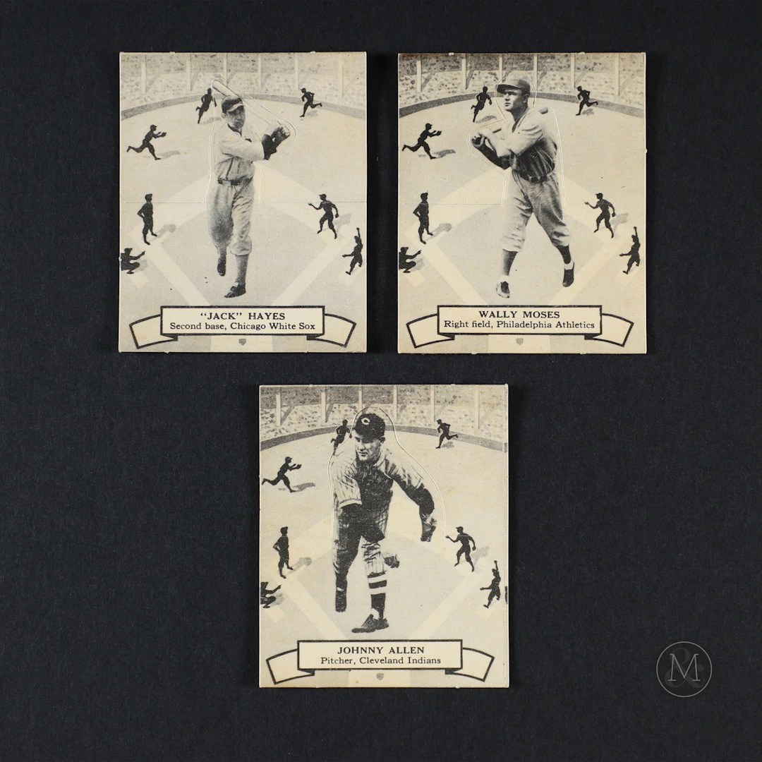 1937 O-Pee-Chee Baseball Hayes, Moses & Allen (3)