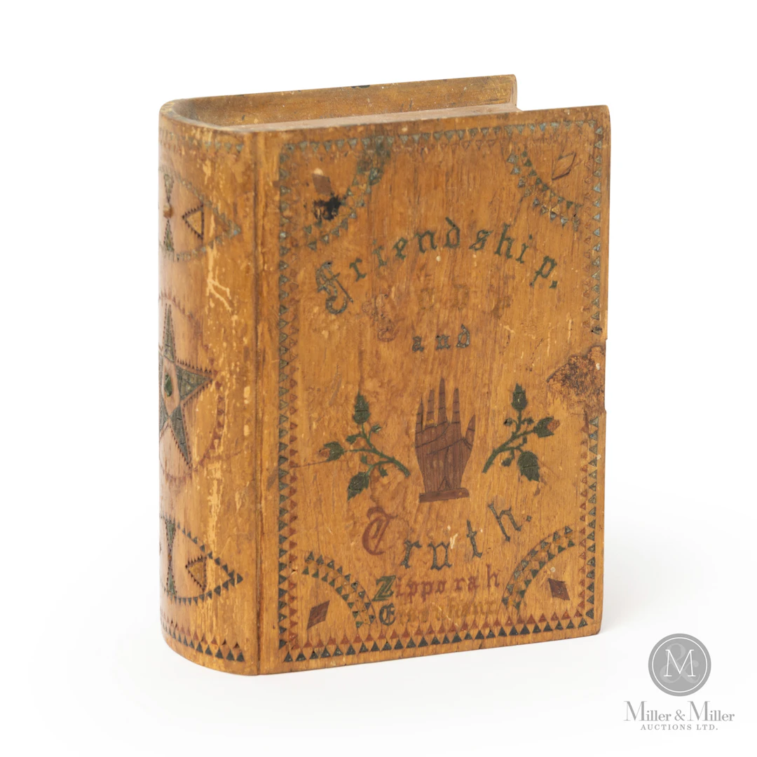 "Friendship, Love and Truth" Spruce Gum Box Nova Scotia