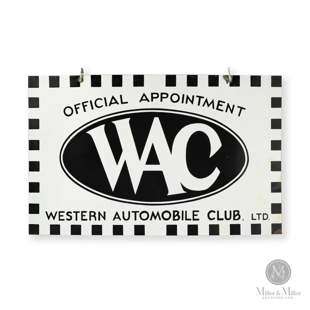 Western Automobile Club Sign