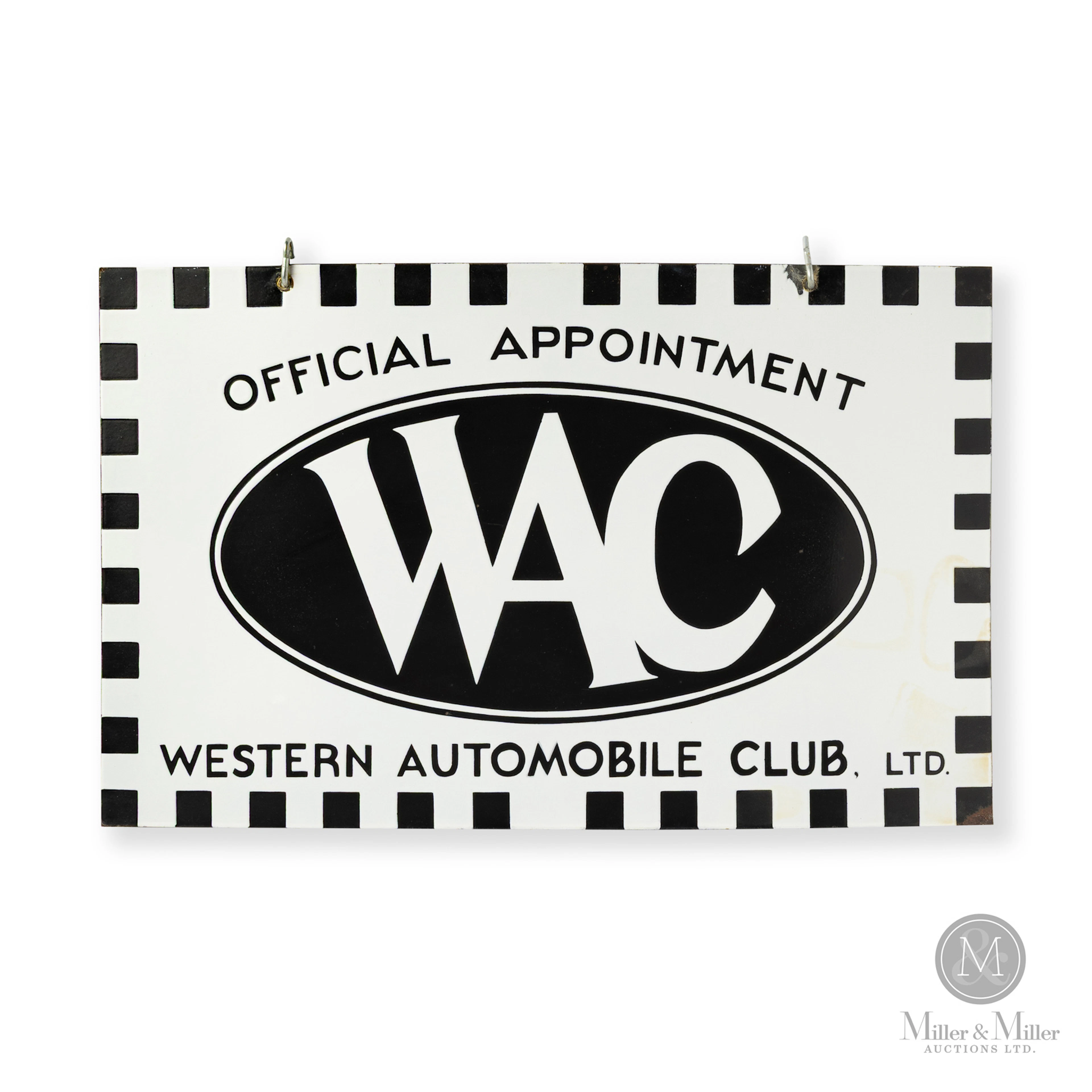 Western Automobile Club Sign