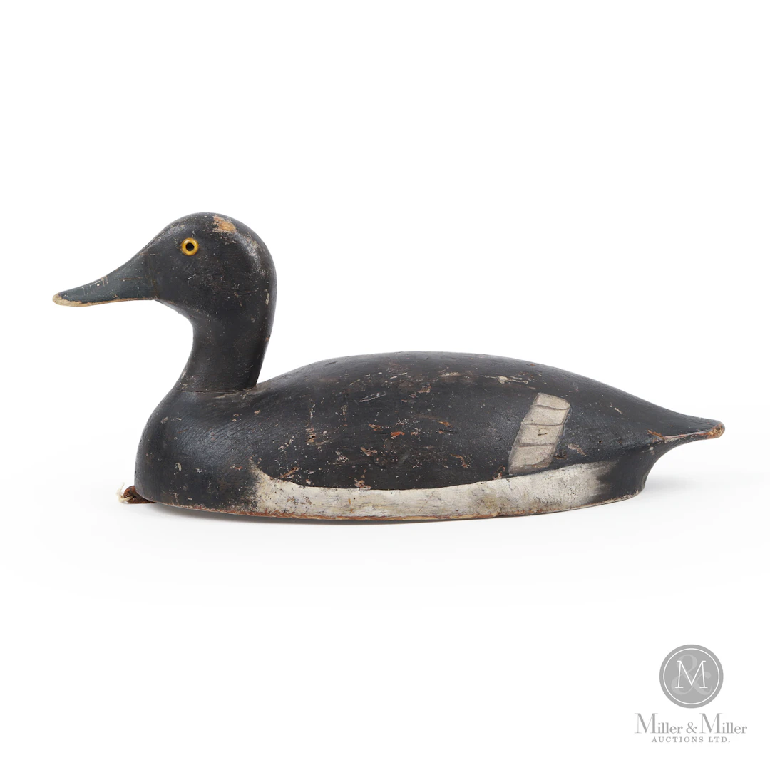 Attributed to Isaiah Brown Bluebill Drake Decoy