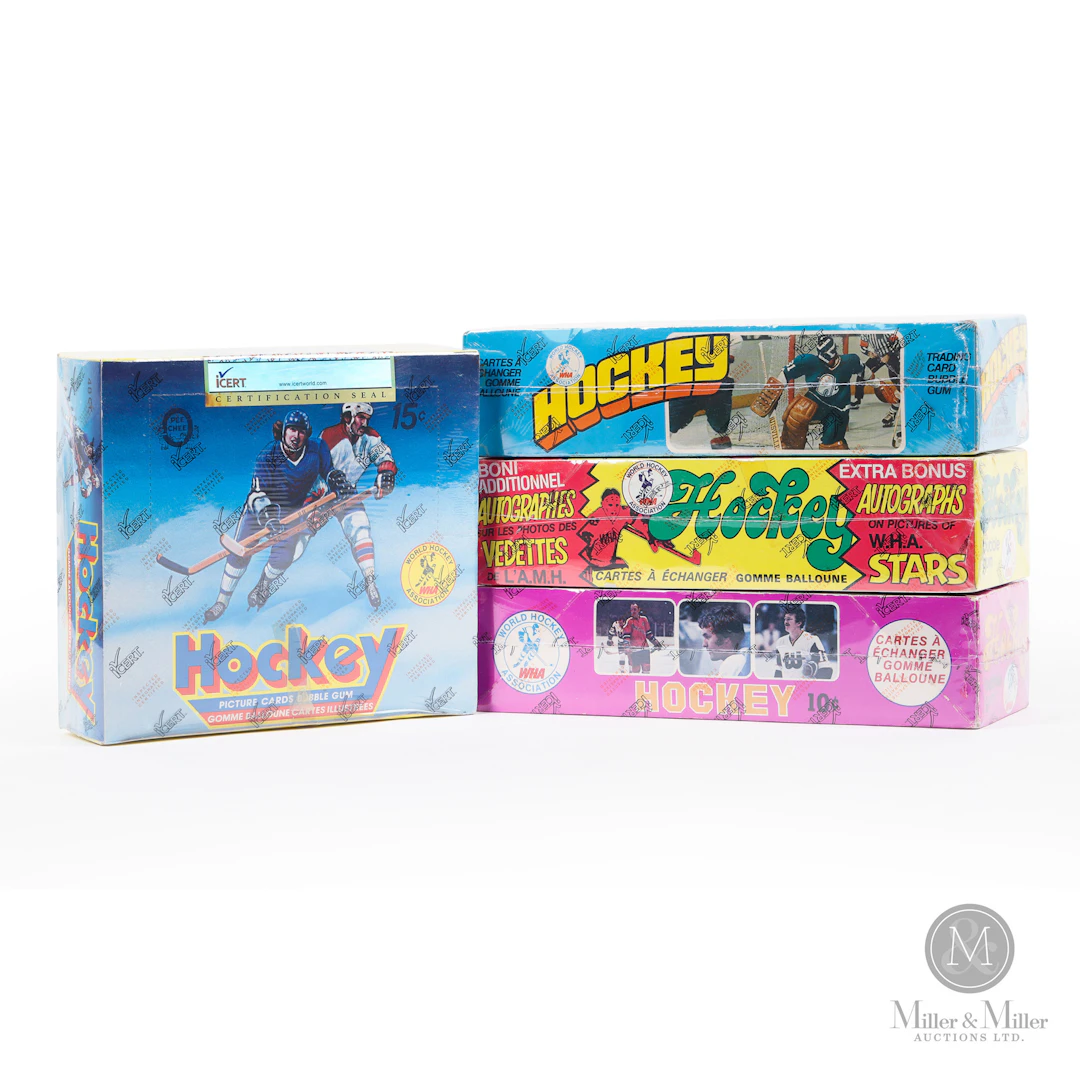 1974-76 O-Pee-Chee WHA Display Boxes (4)