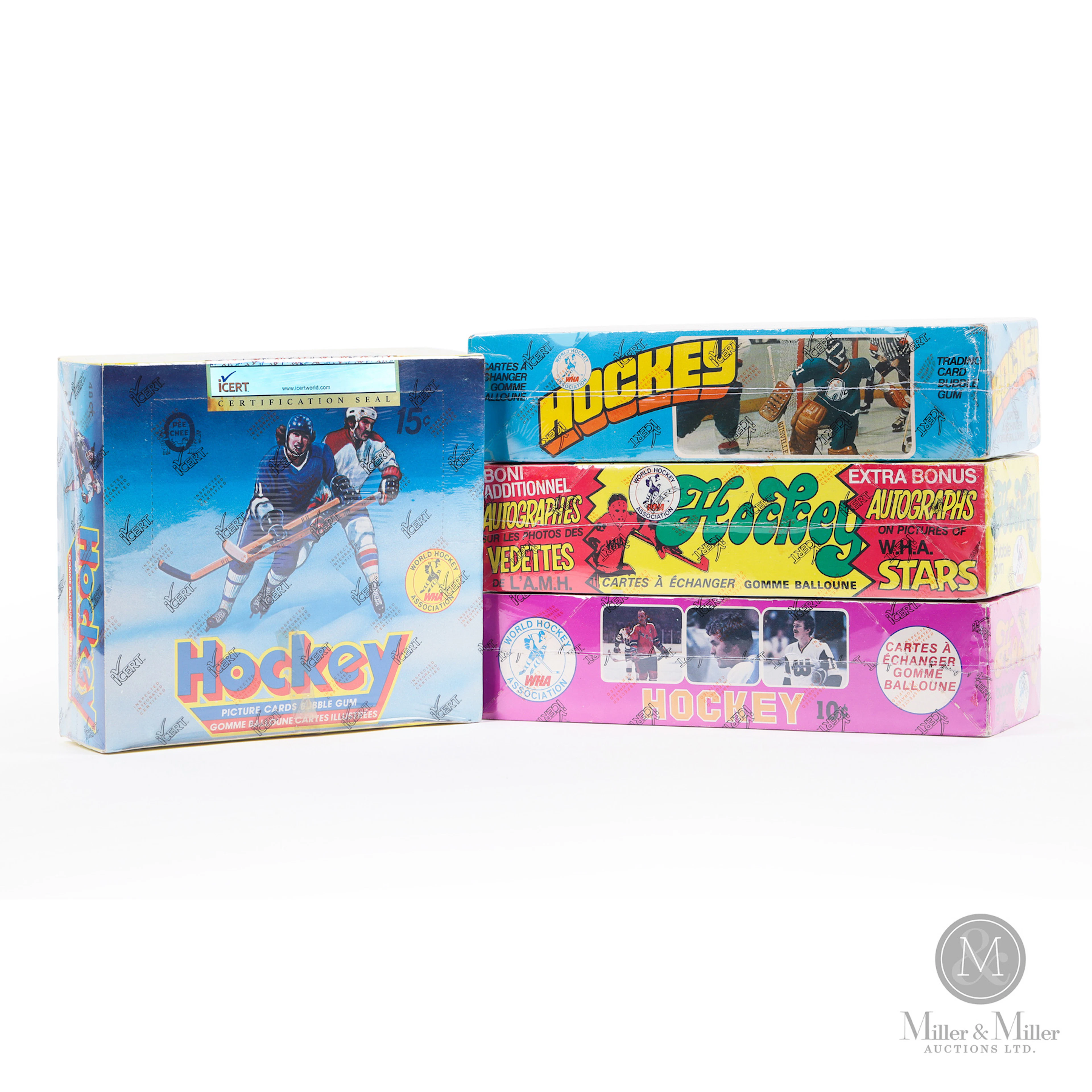 1974-76 O-Pee-Chee WHA Display Boxes (4)