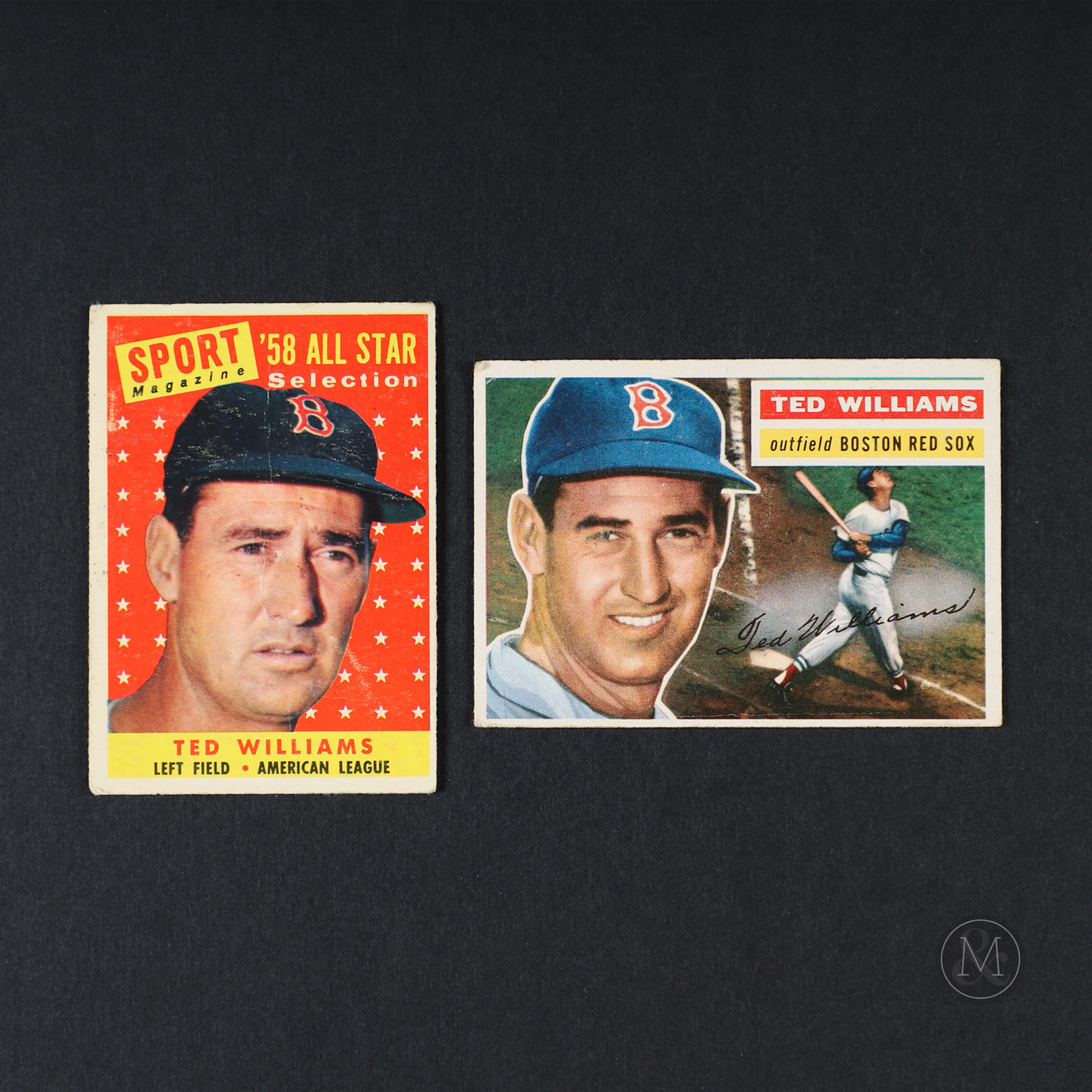 1956 and 1958 All Star Topps Ted Williams (2)