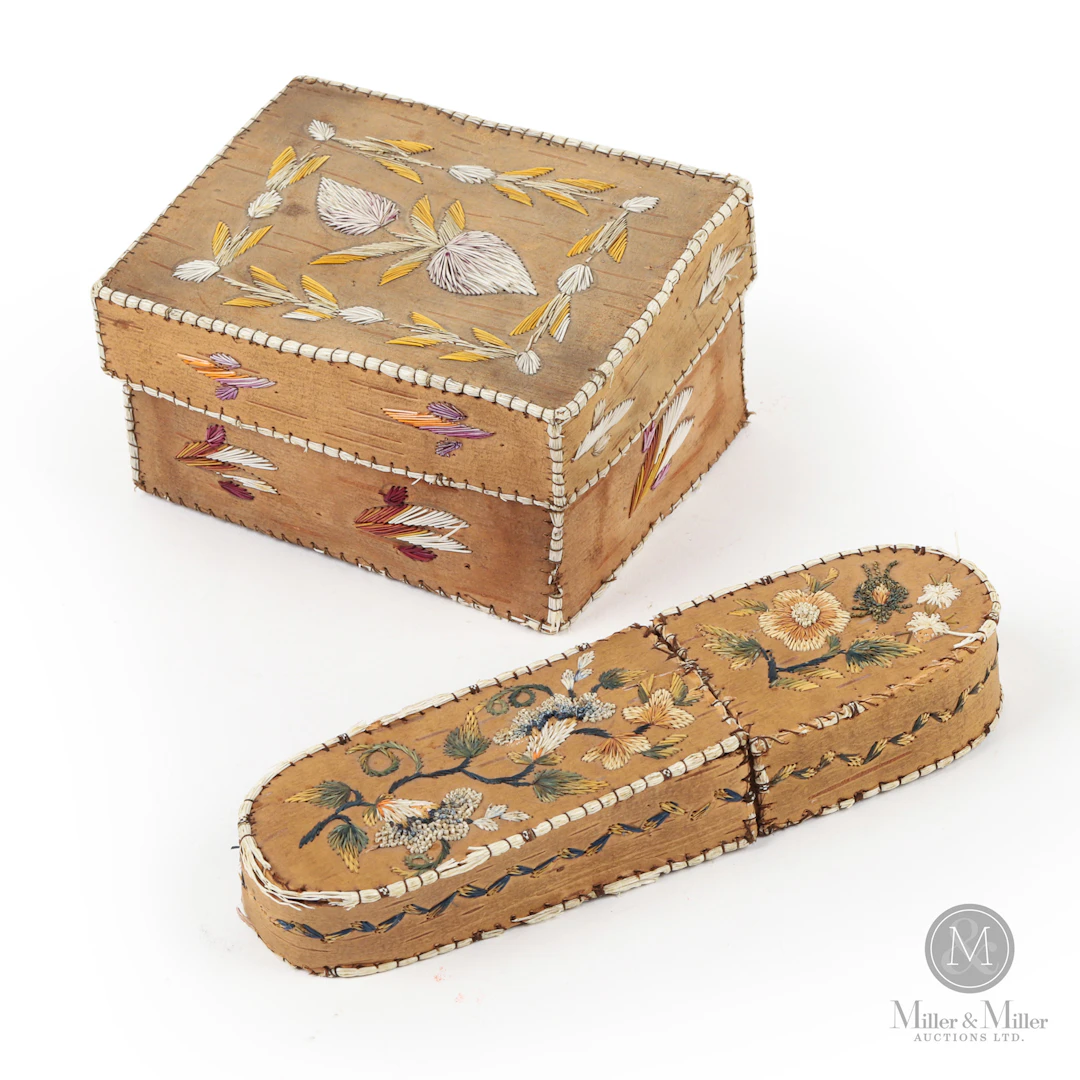 Moosehair Box and Cigar Case