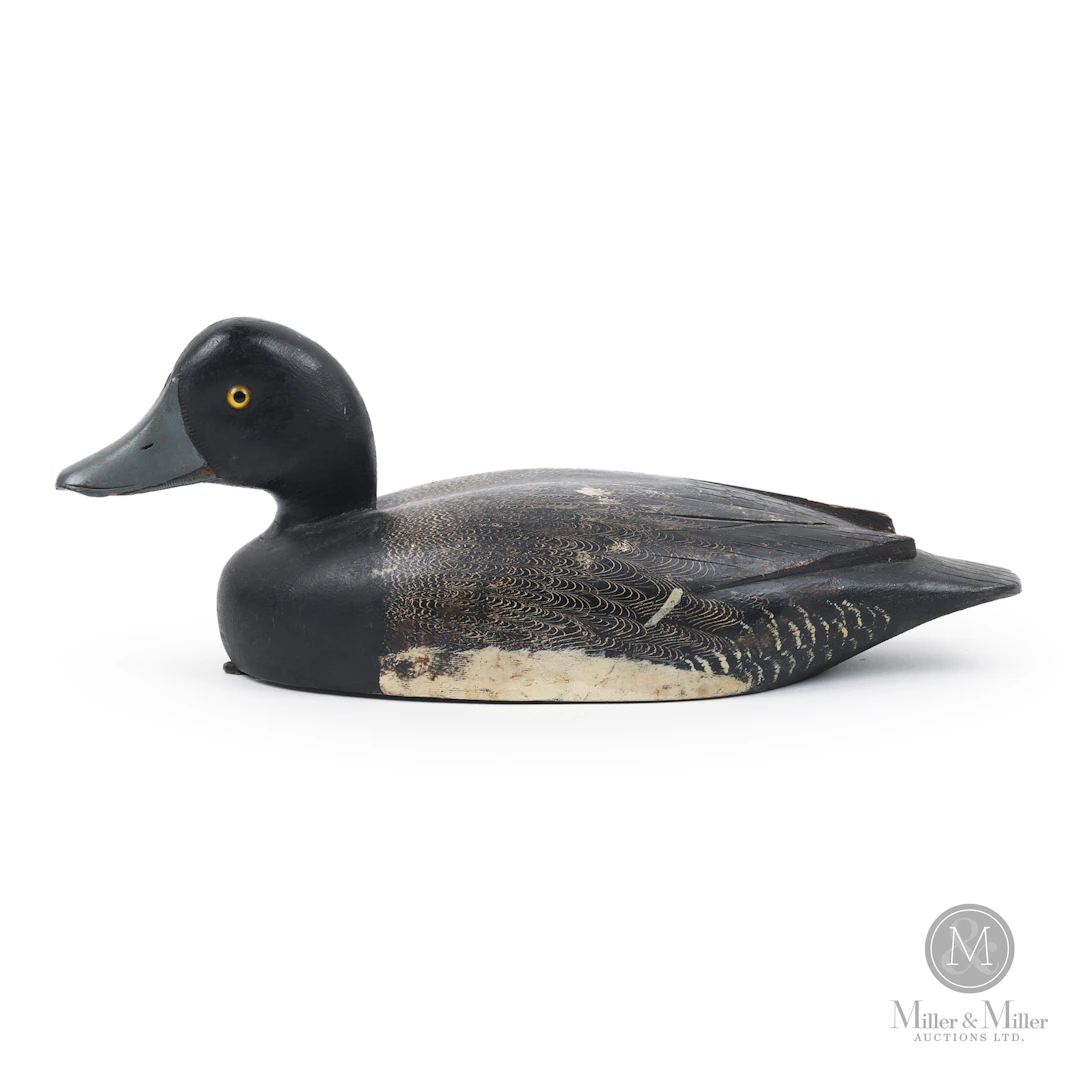 D. W. "Davey" Nichol Bluebill Drake Decoy