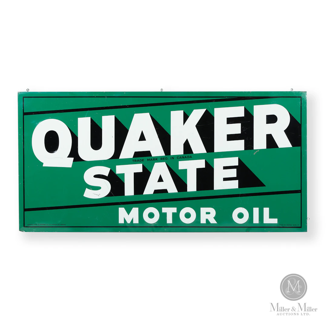 Quaker State Motor Oil Sign
