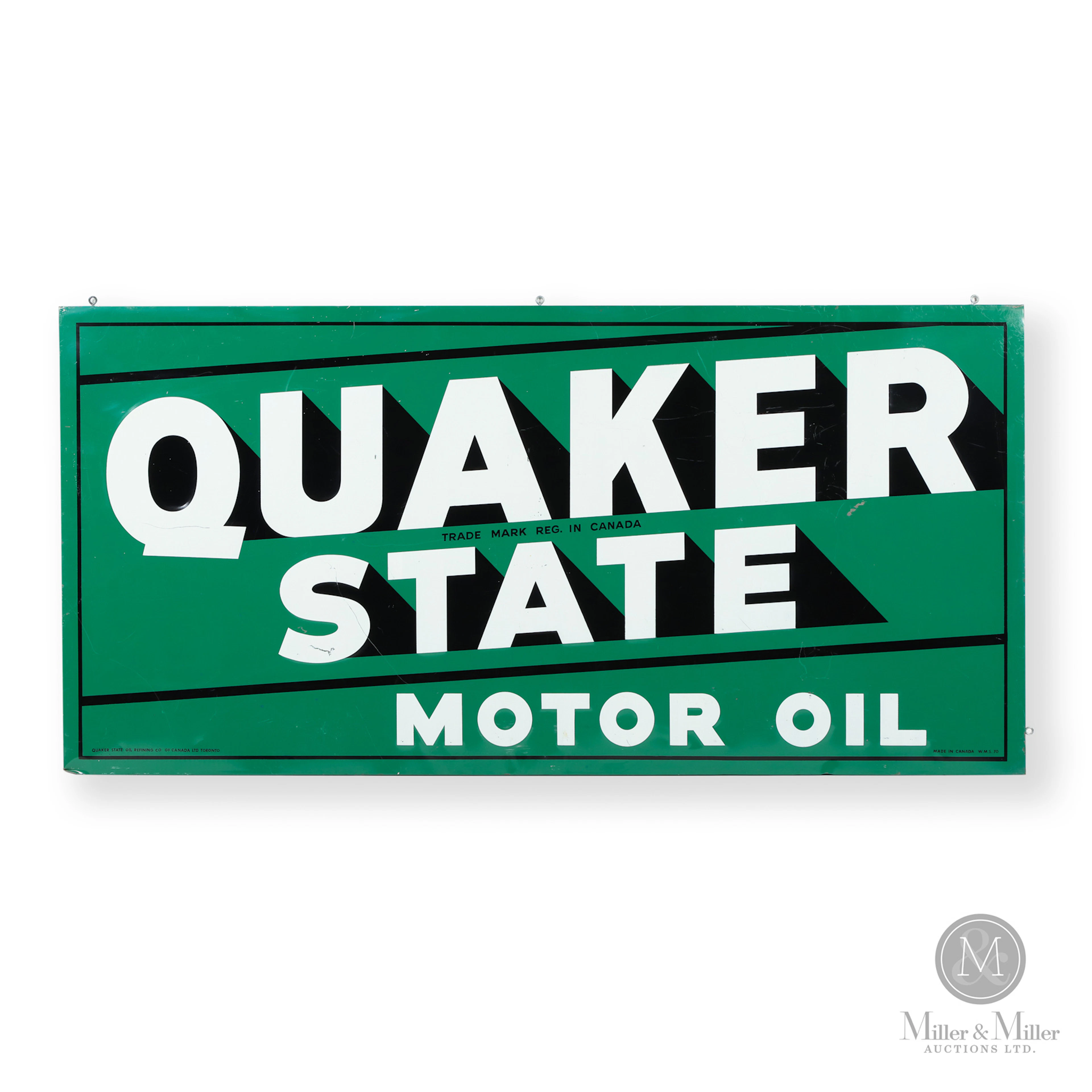 Quaker State Motor Oil Sign
