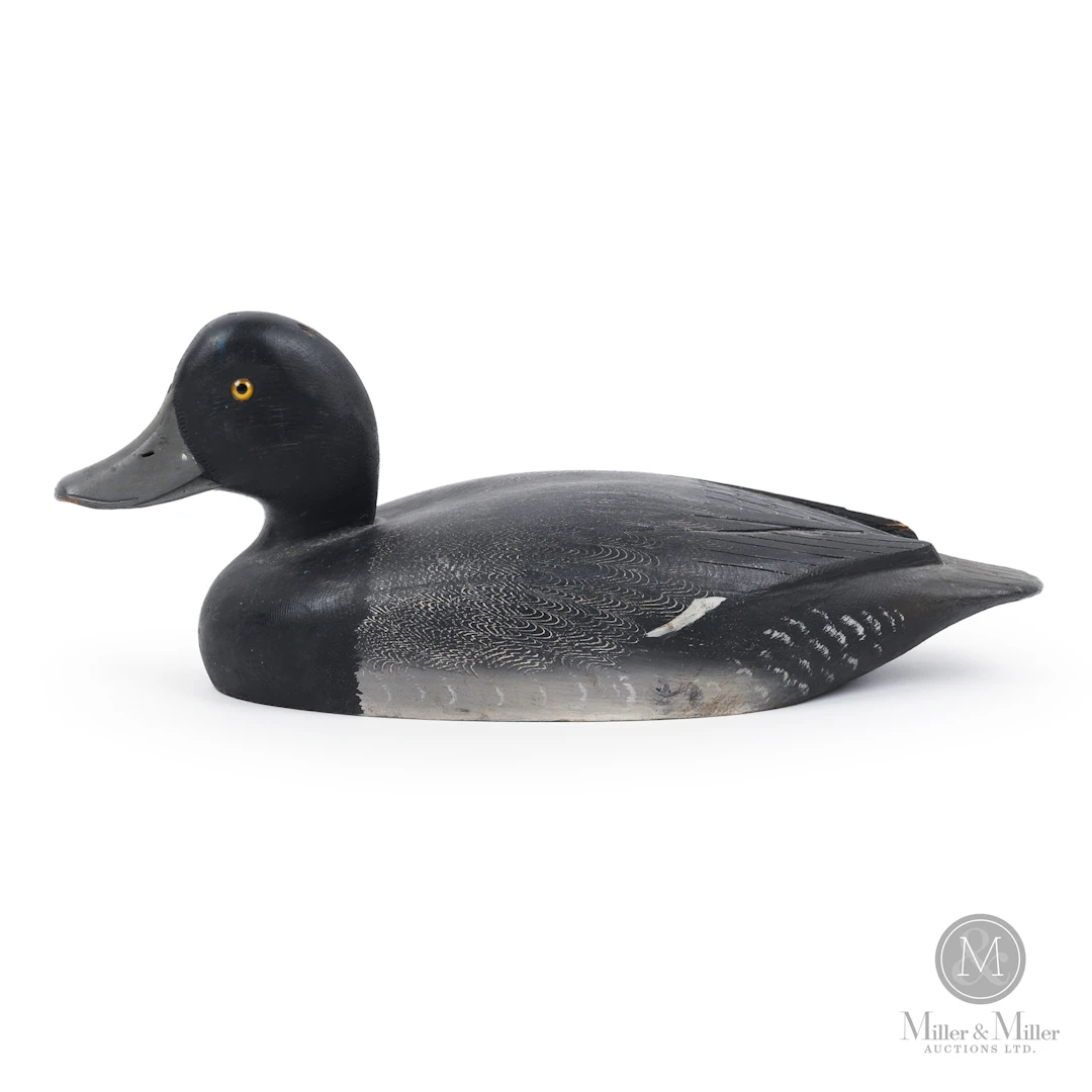 D. W. "Davey" Nichol Bluebill Drake Decoy