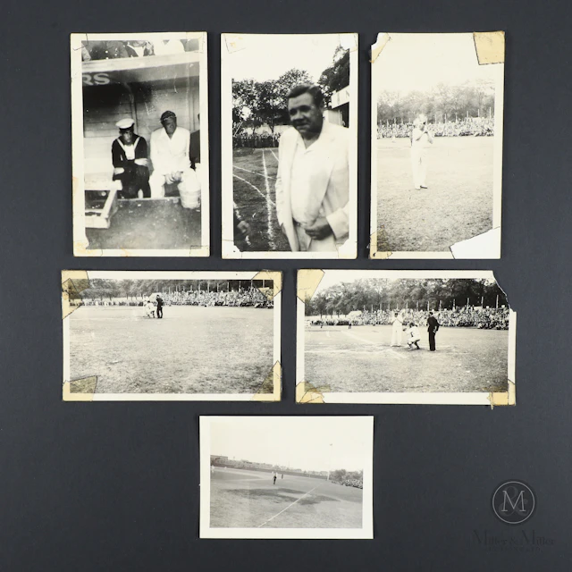 1942 Wanderers Grounds Opening Original Photos of Babe Ruth (6)