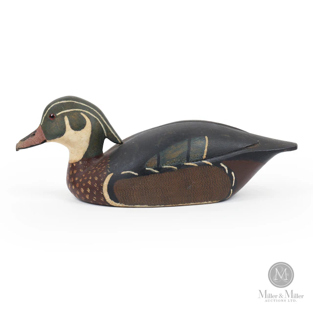 Burleigh Brothers Hollow Wood Duck Drake 3/4 Size Decoy