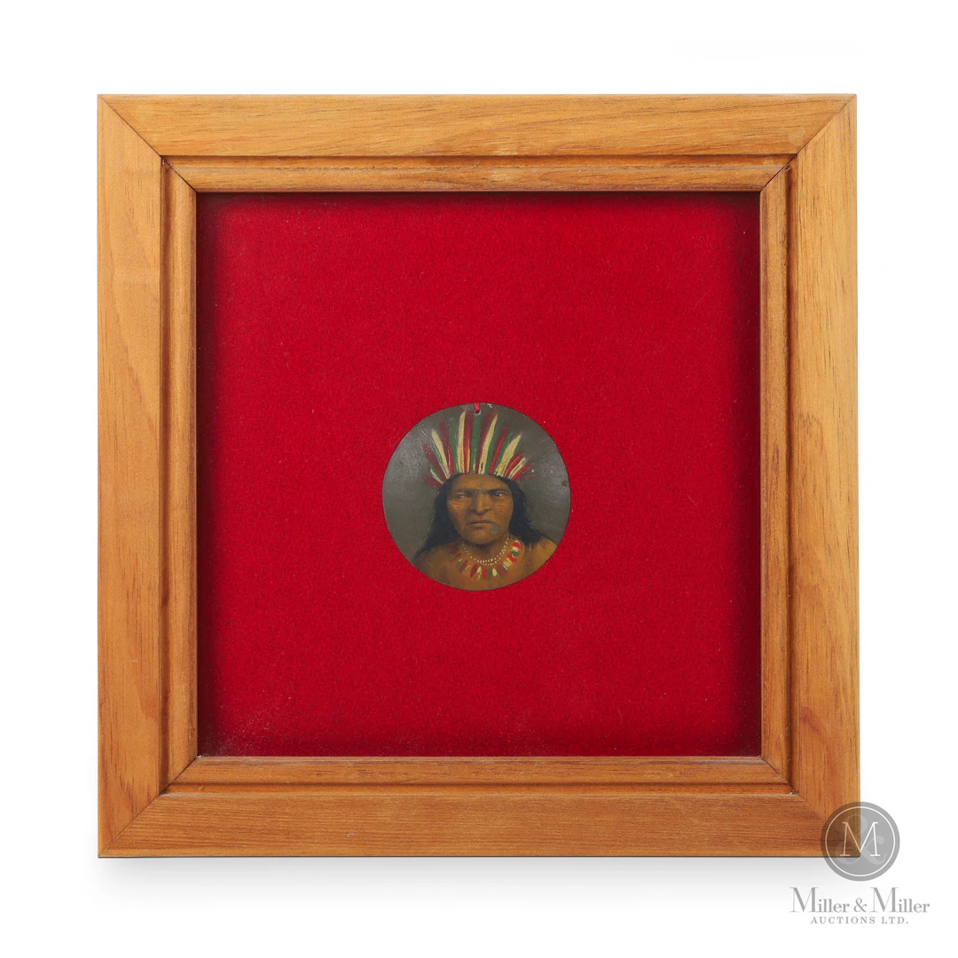 Painted Native Medallion