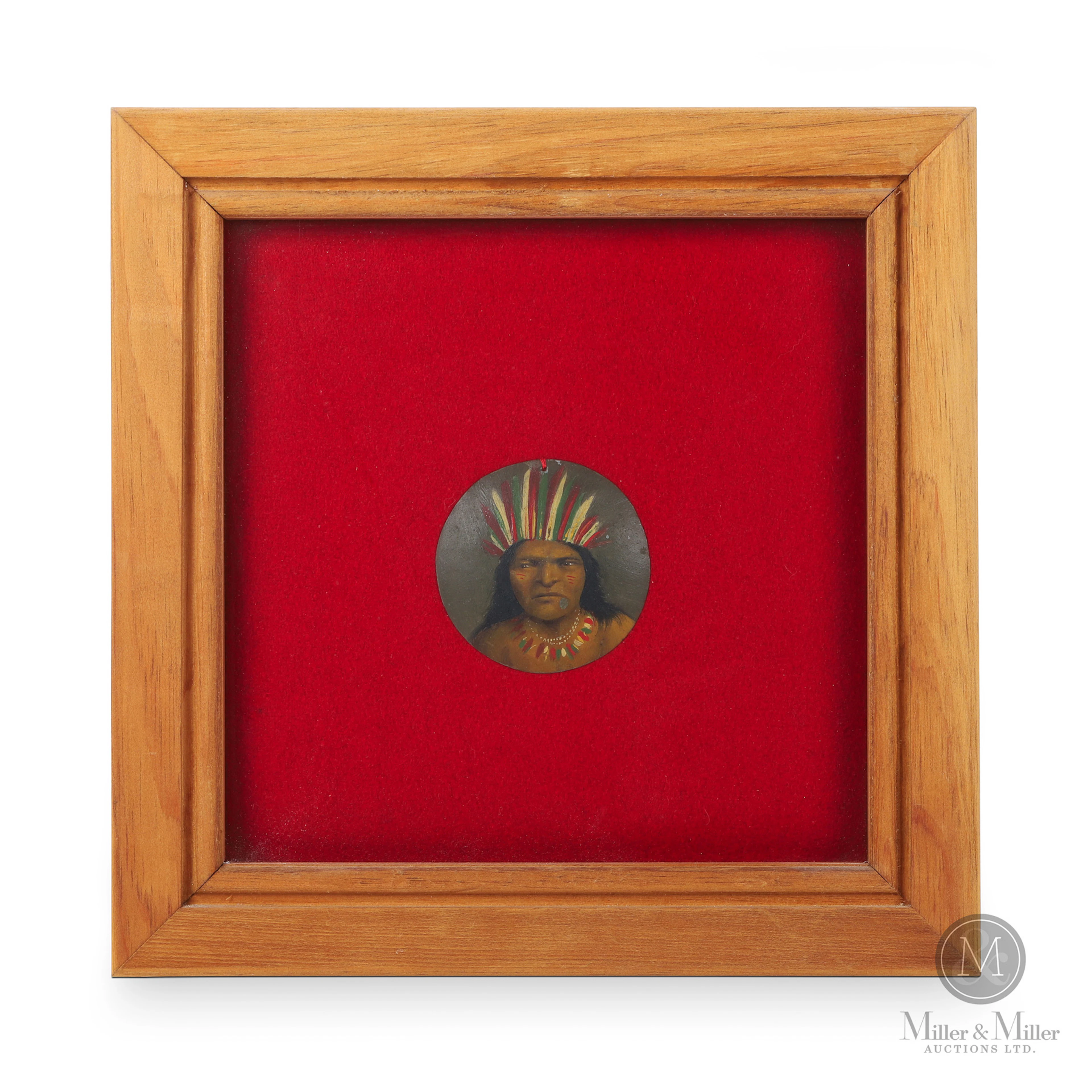 Painted Native Medallion