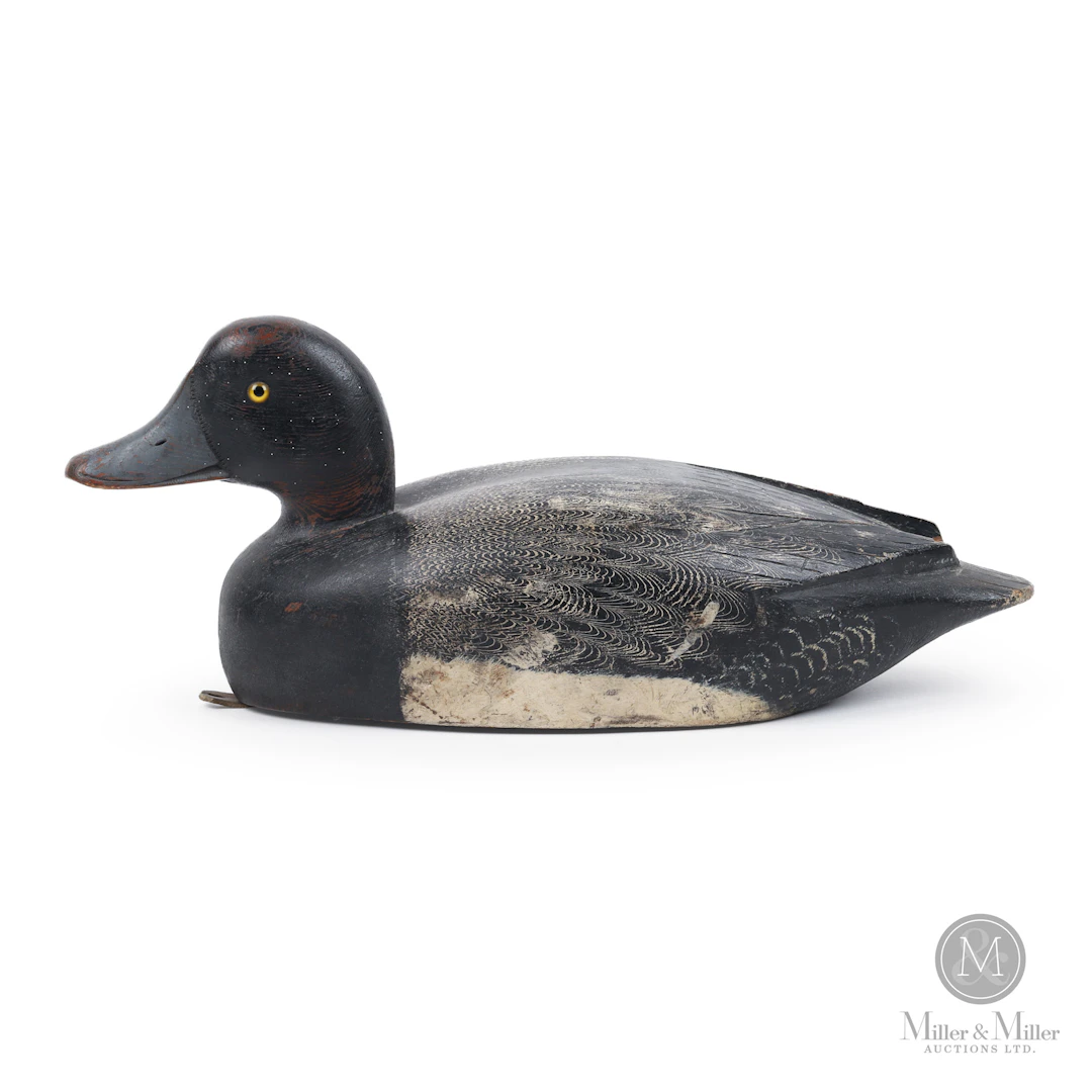 D. W. "Davey" Nichol Bluebill Drake Decoy