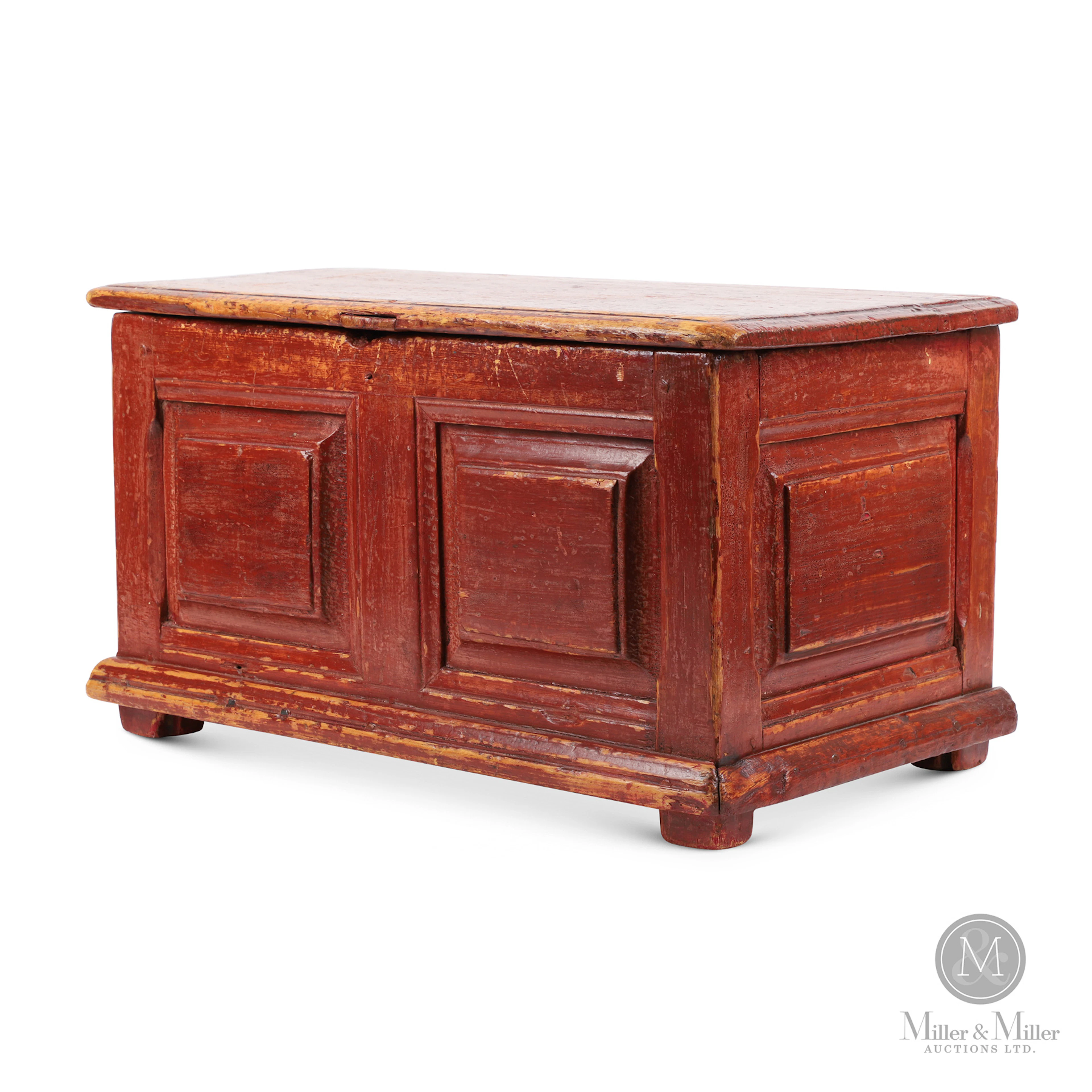 Coffret à panneau Louis XIII / Small Louis XIII storage chest
