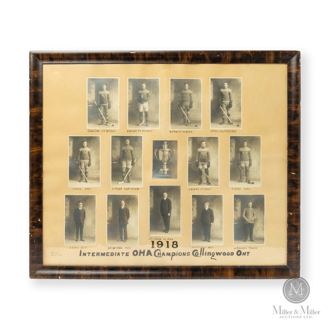 1918 OHA Collingwood Intermediate Champs Framed Portraits