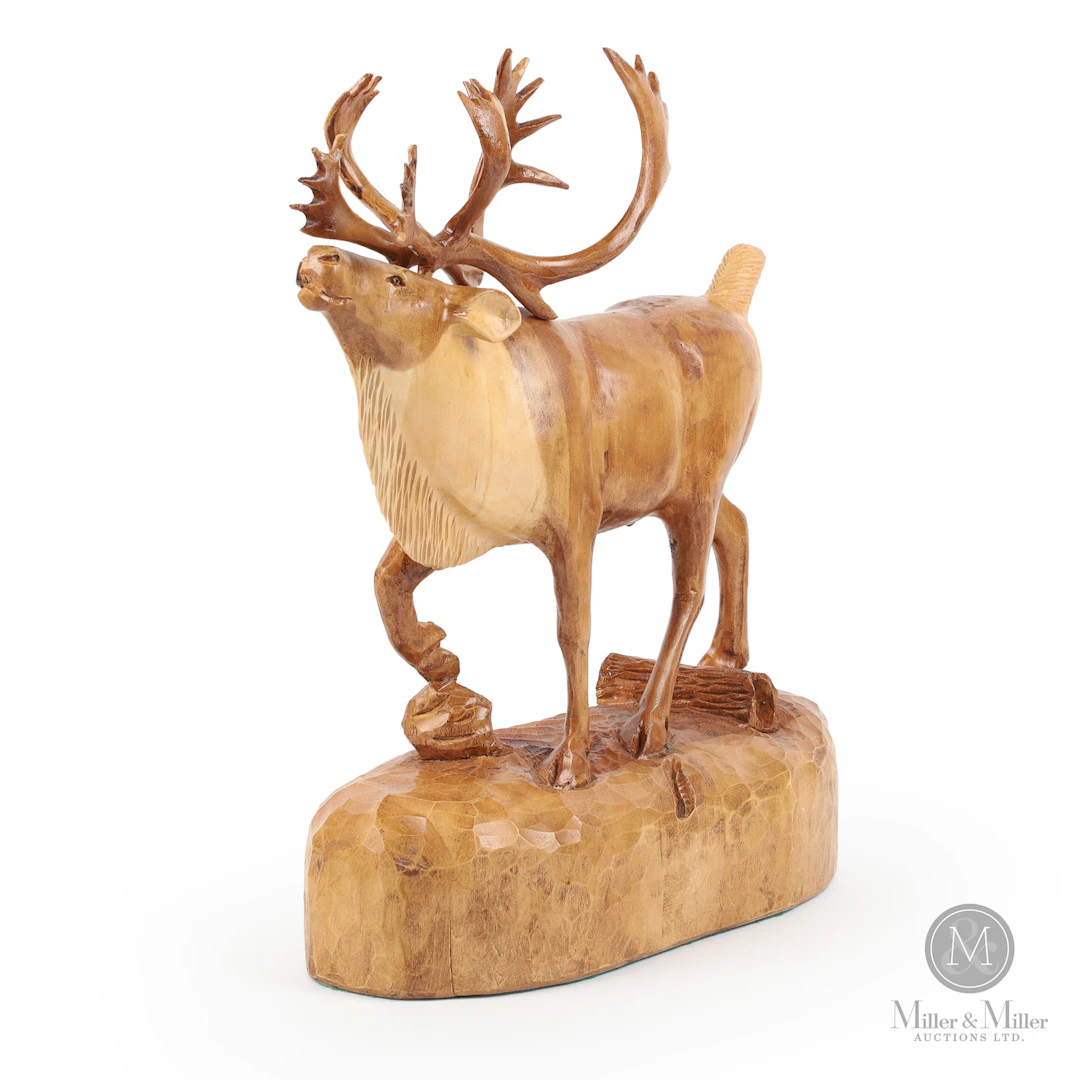 Denis Dubé Caribou Carving