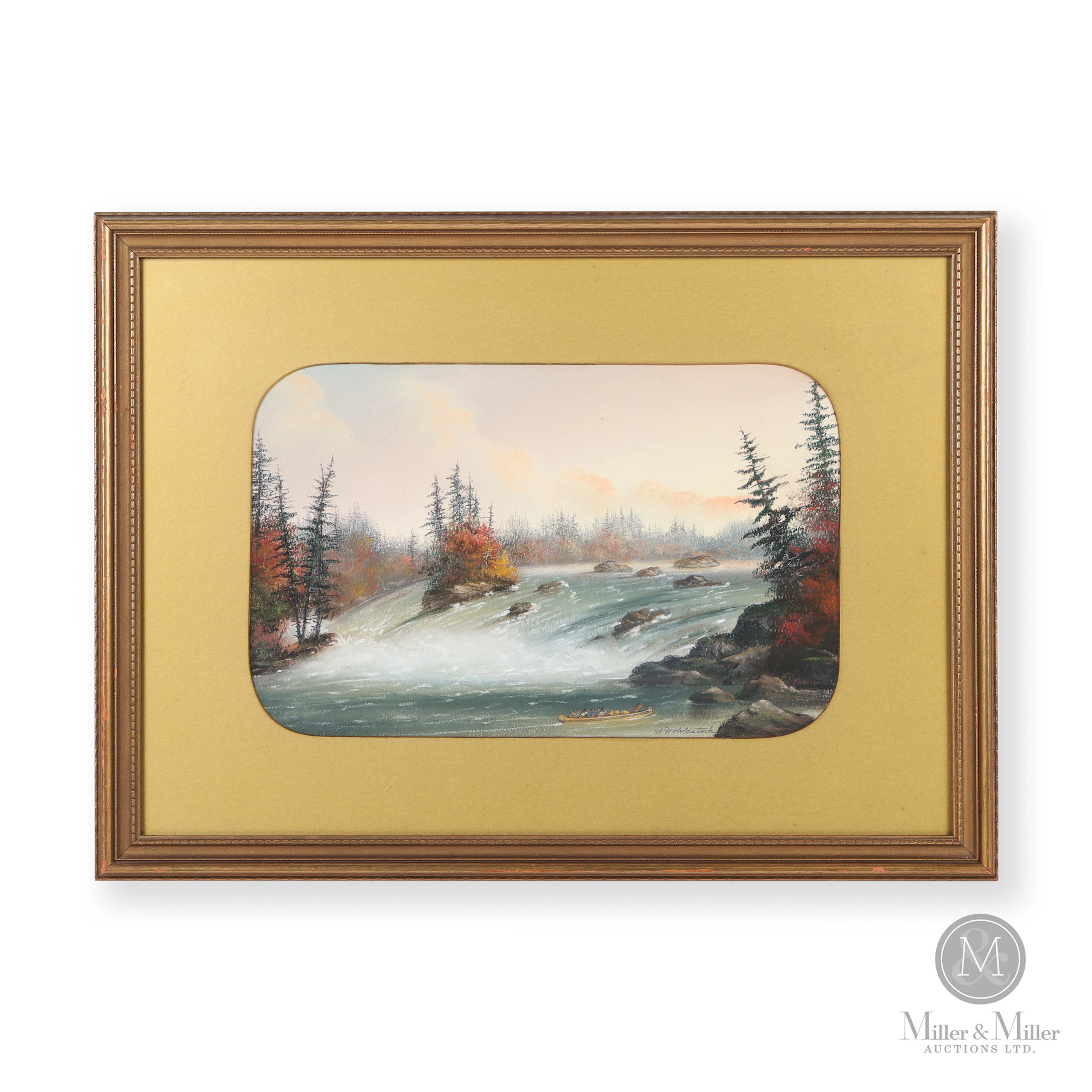 A. W. Holdstock "Falls to the Kaministiquia River C.W."