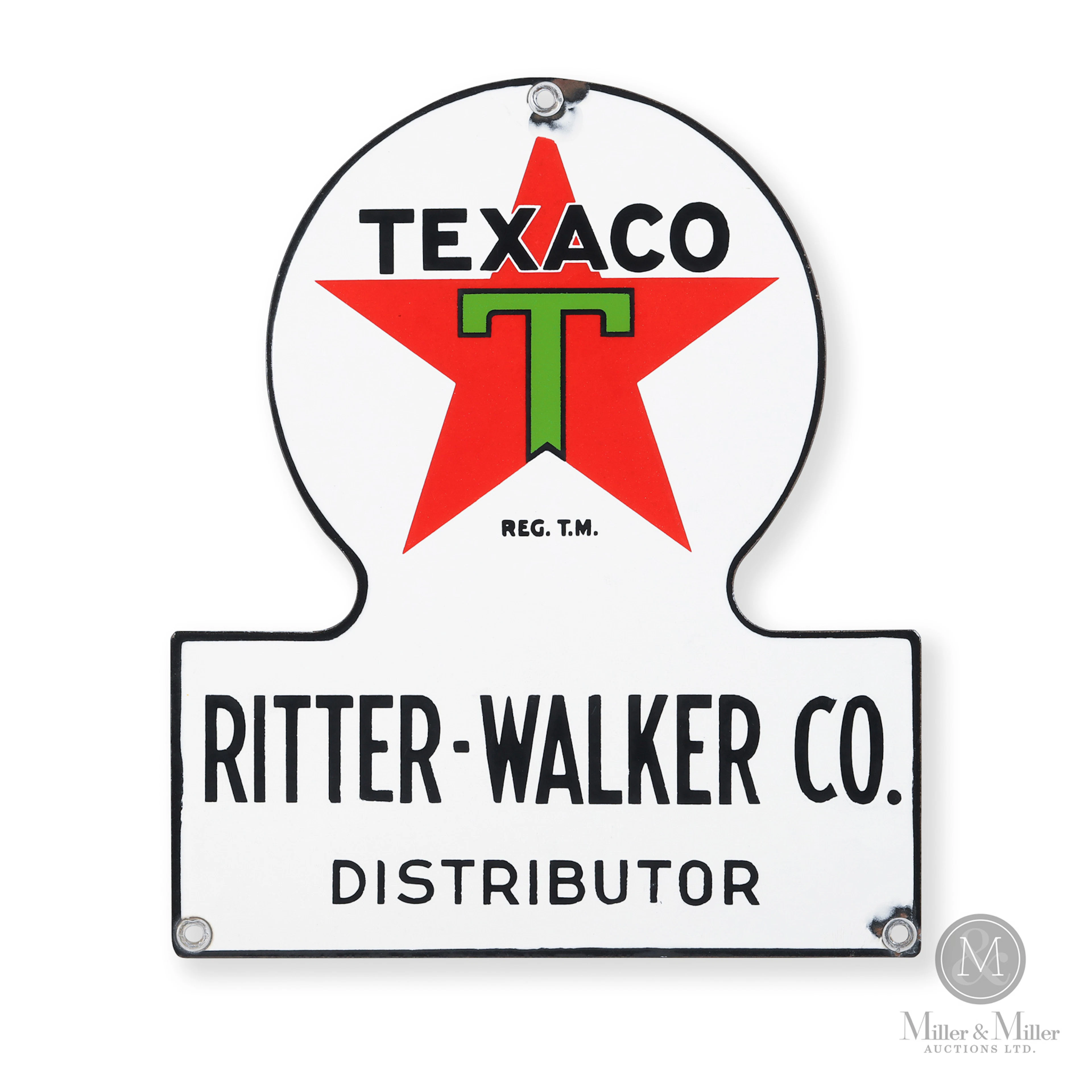 Texaco Keyhole Distributor Sign