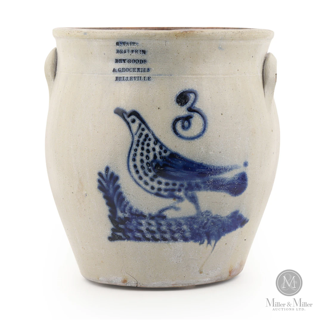 Vair, Belleville, 3 Gal, Cream Crock