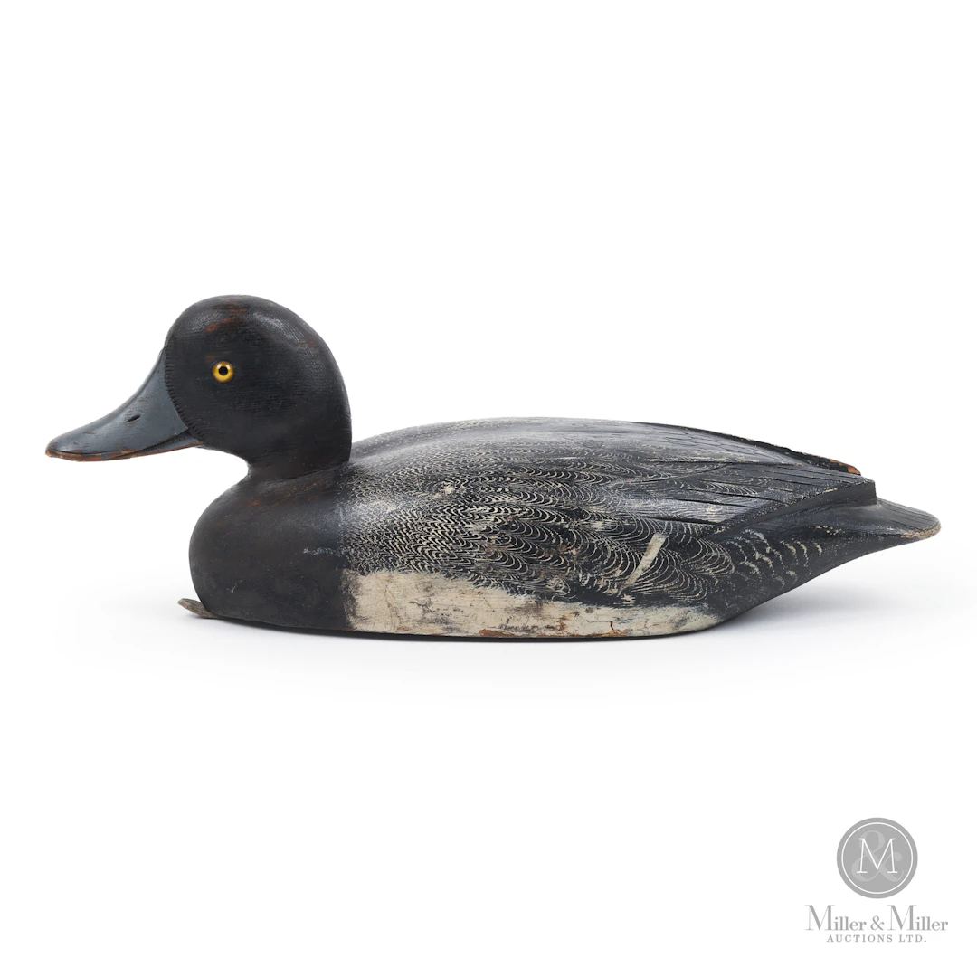 D. W. "Davey" Nichol Bluebill Drake Decoy