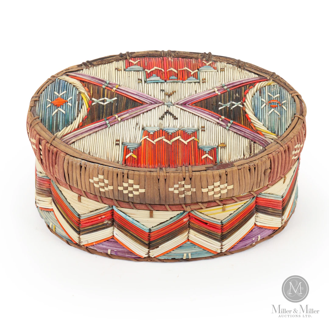 Multi-colour Oval Quill Box