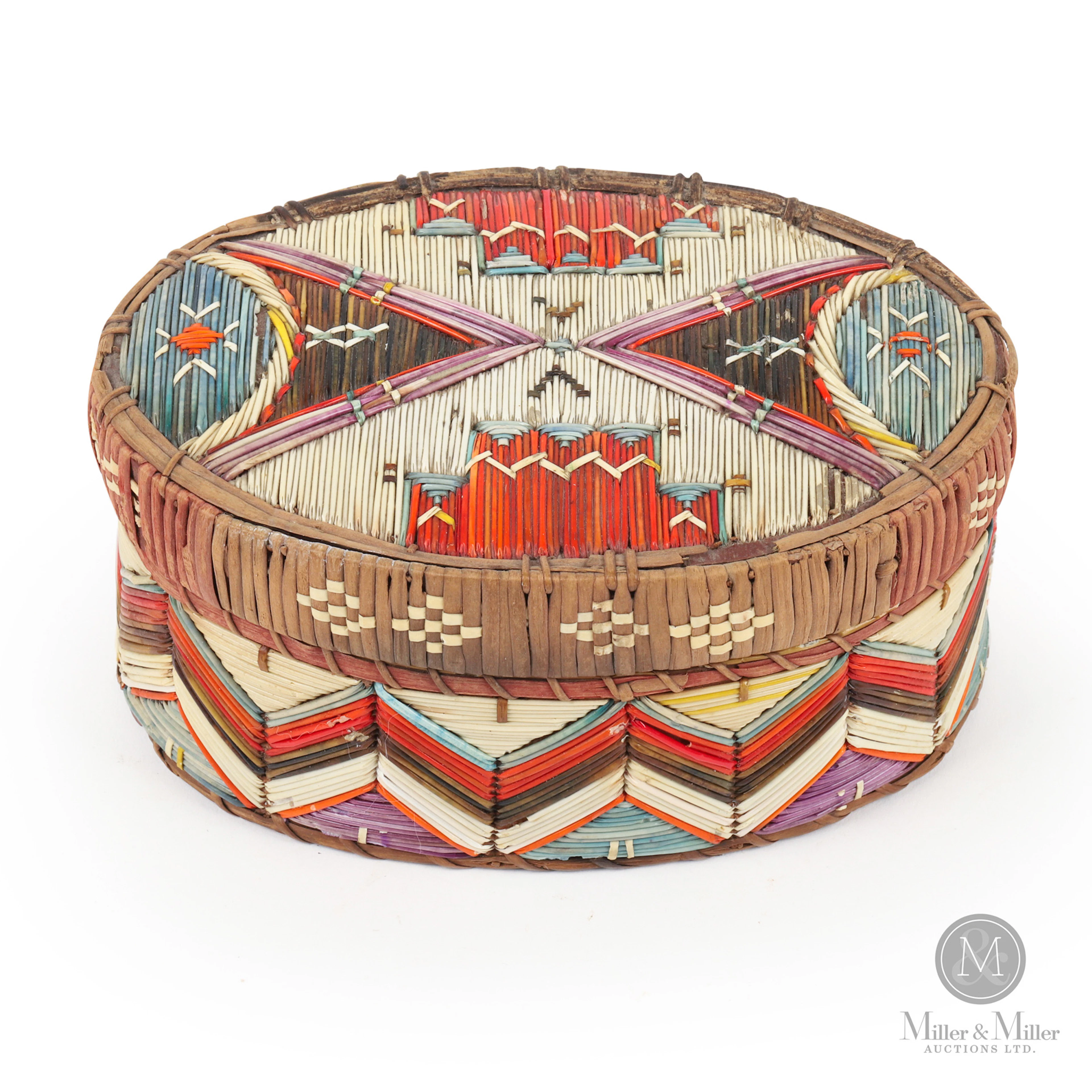Multi-colour Oval Quill Box