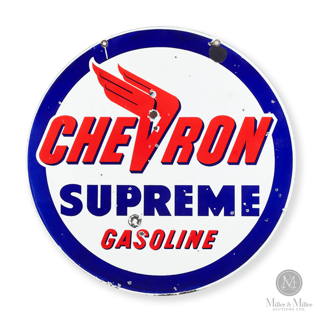 Chevron Supreme Service Station Sign