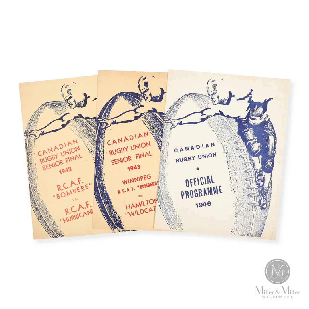 1942 '43 and '46 Grey Cup Final Programs (3)