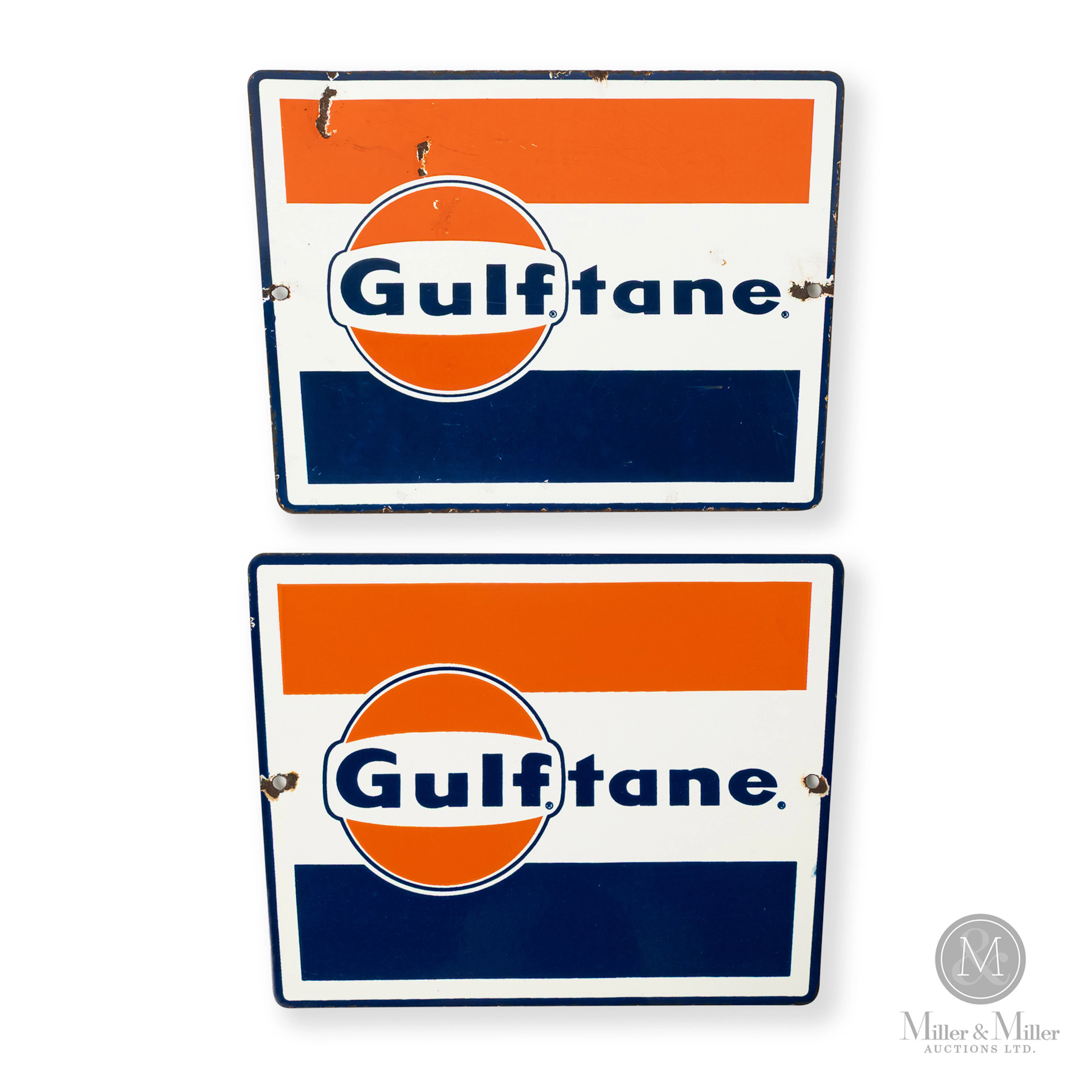 Gulftane Gas Pump Sign Set